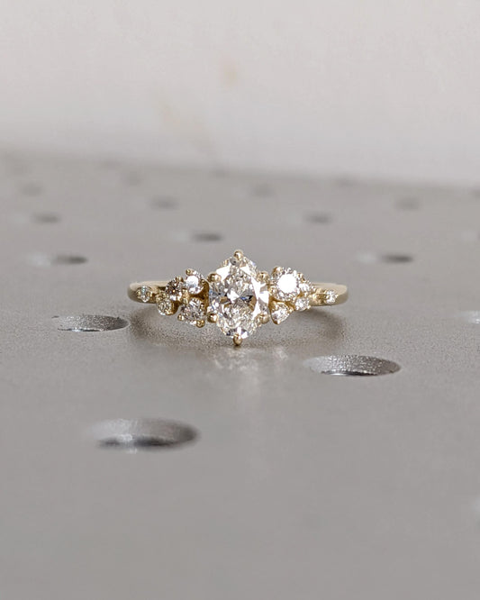 Asscher Three Stones Engagement Ring – 5.75 CT Moissanite Diamond