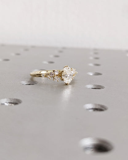 Asscher Three Stones Engagement Ring – 5.75 CT Moissanite Diamond