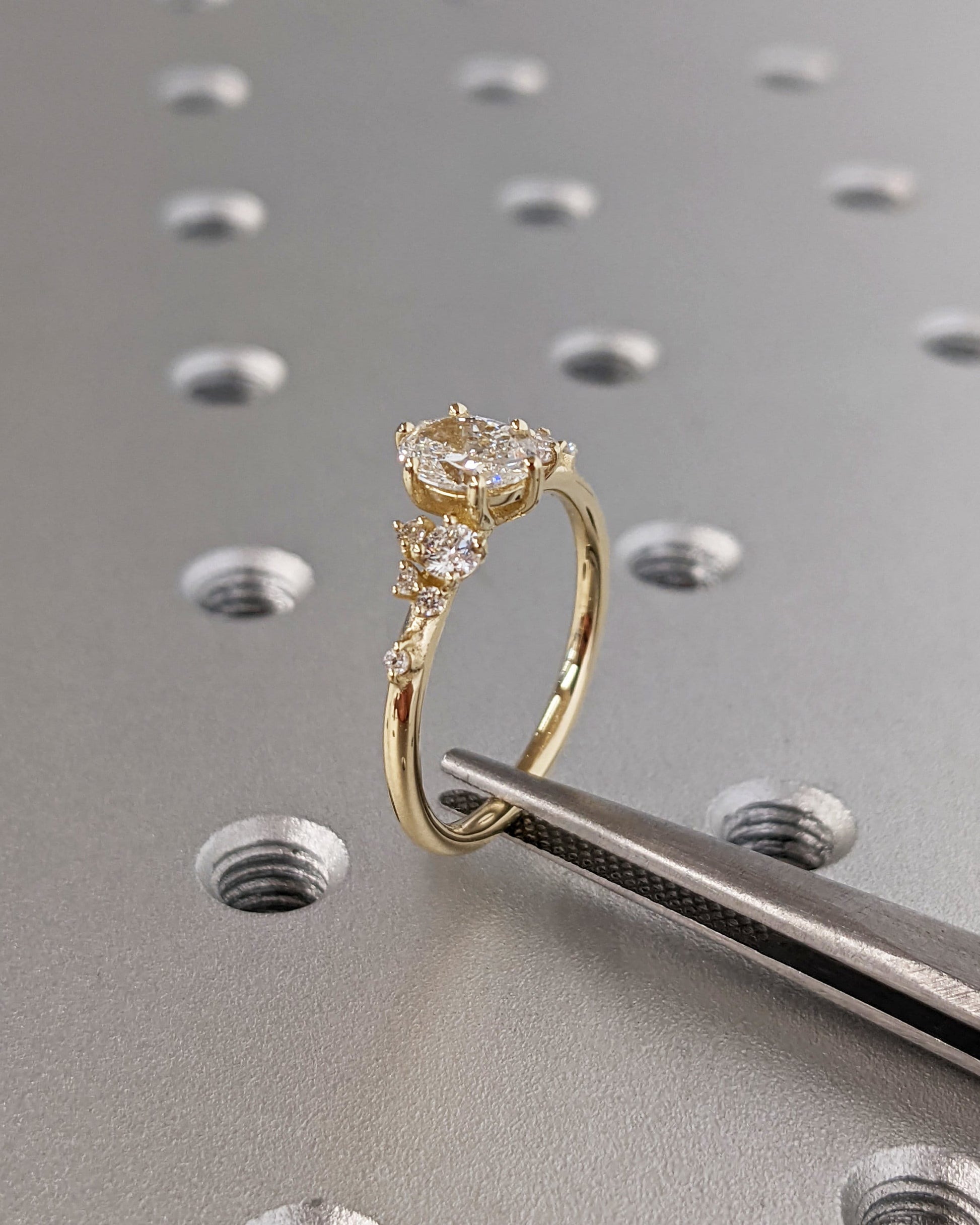 Asscher Three Stones Engagement Ring – 5.75 CT Moissanite Diamond