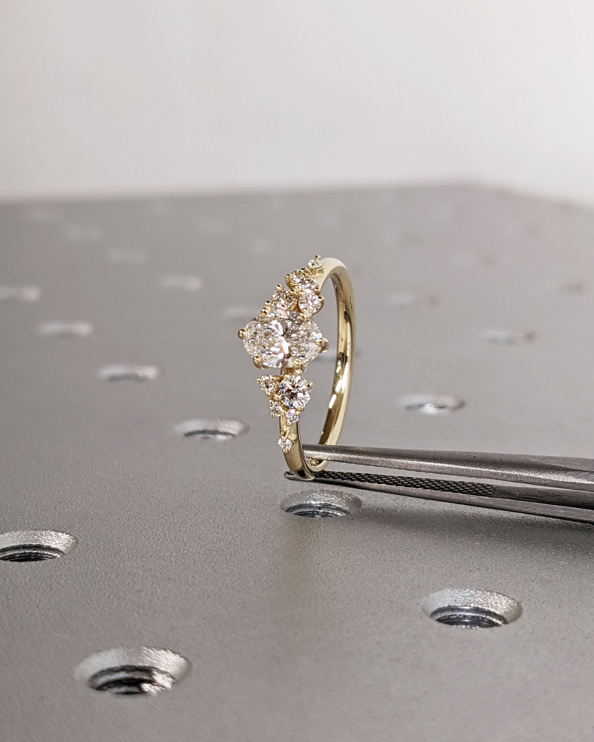 Asscher Three Stones Engagement Ring – 5.75 CT Moissanite Diamond