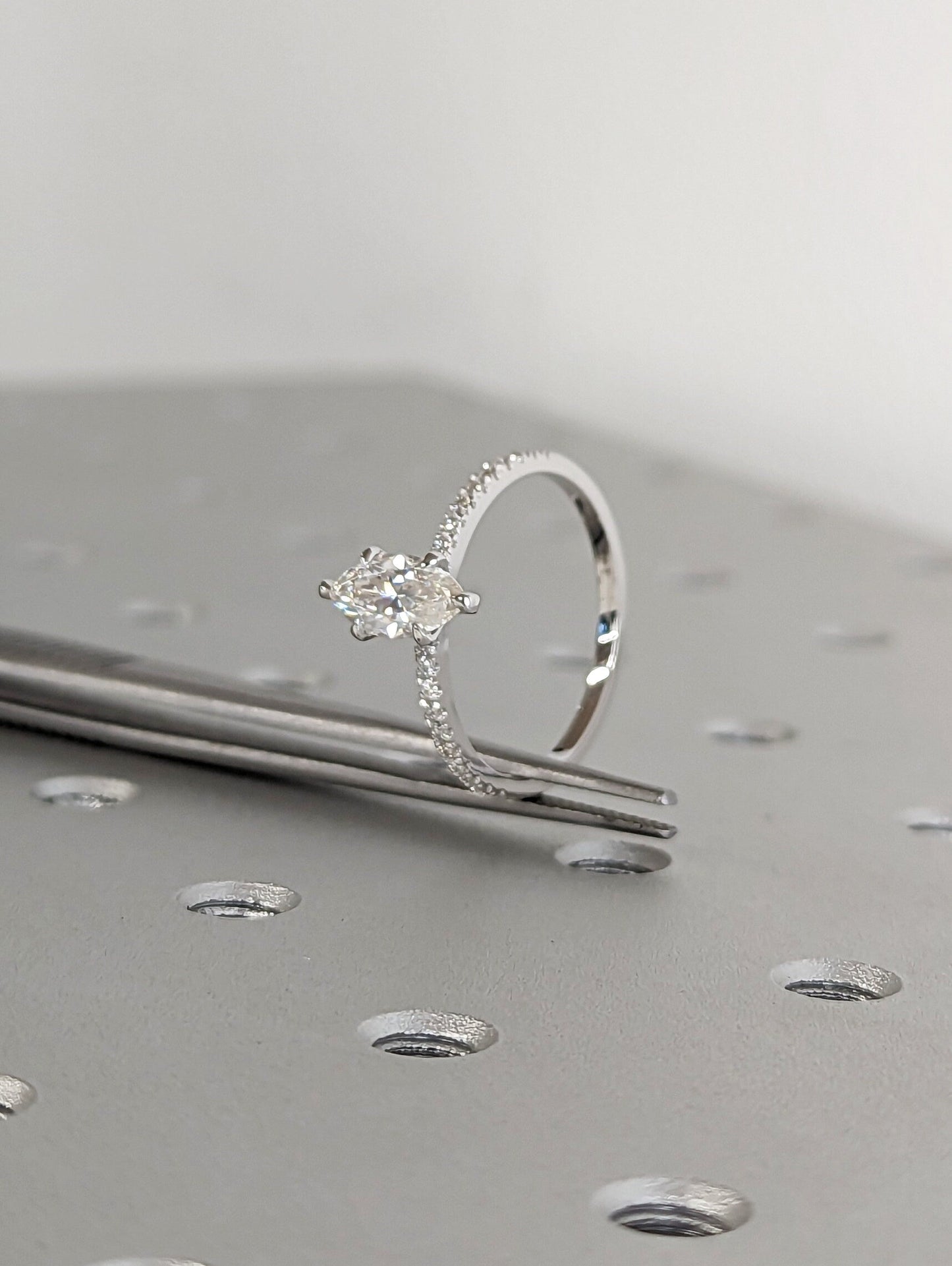 Asscher Three Stones Engagement Ring – 5.75 CT Moissanite Diamond