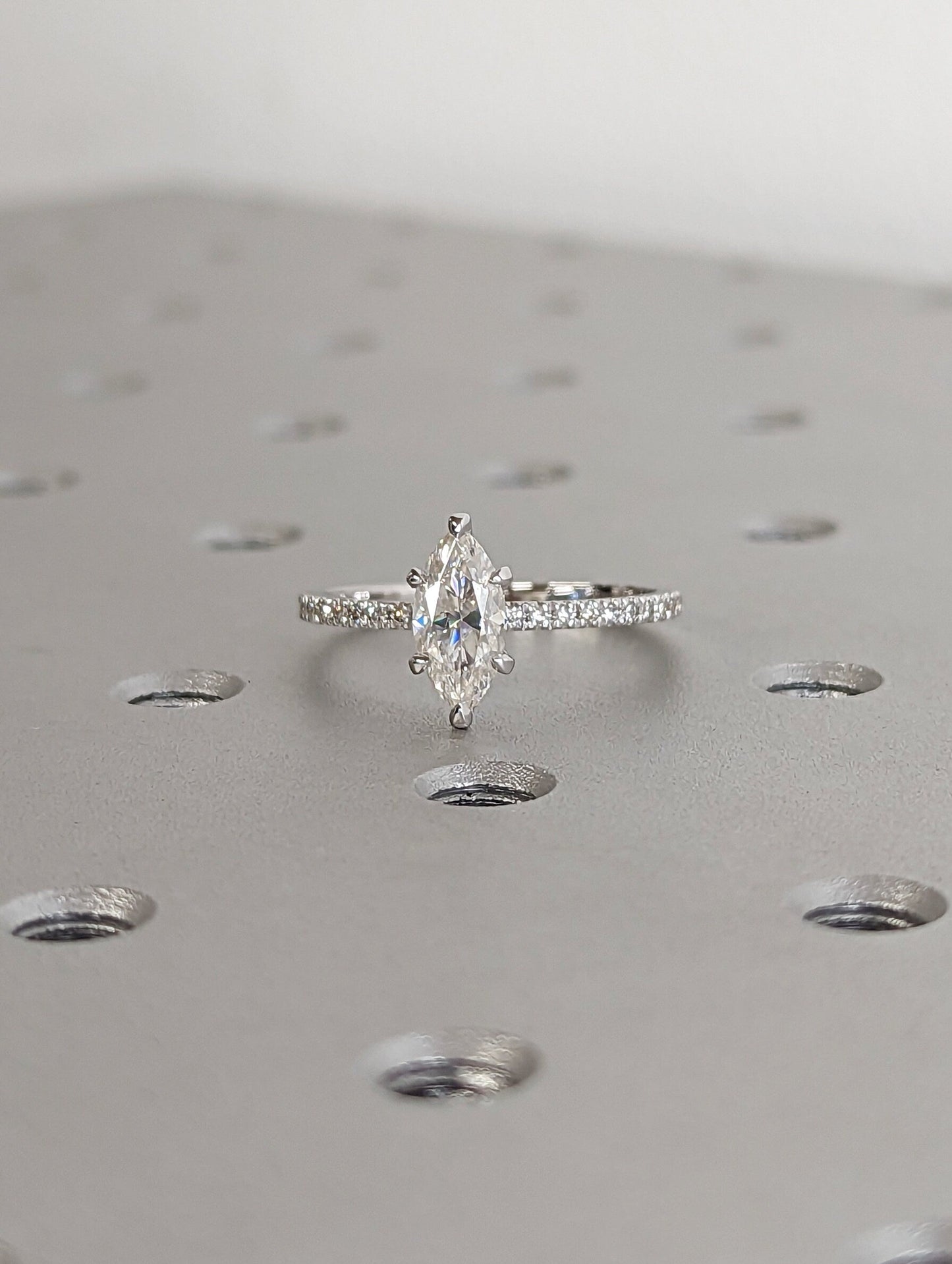 Asscher Three Stones Engagement Ring – 5.75 CT Moissanite Diamond