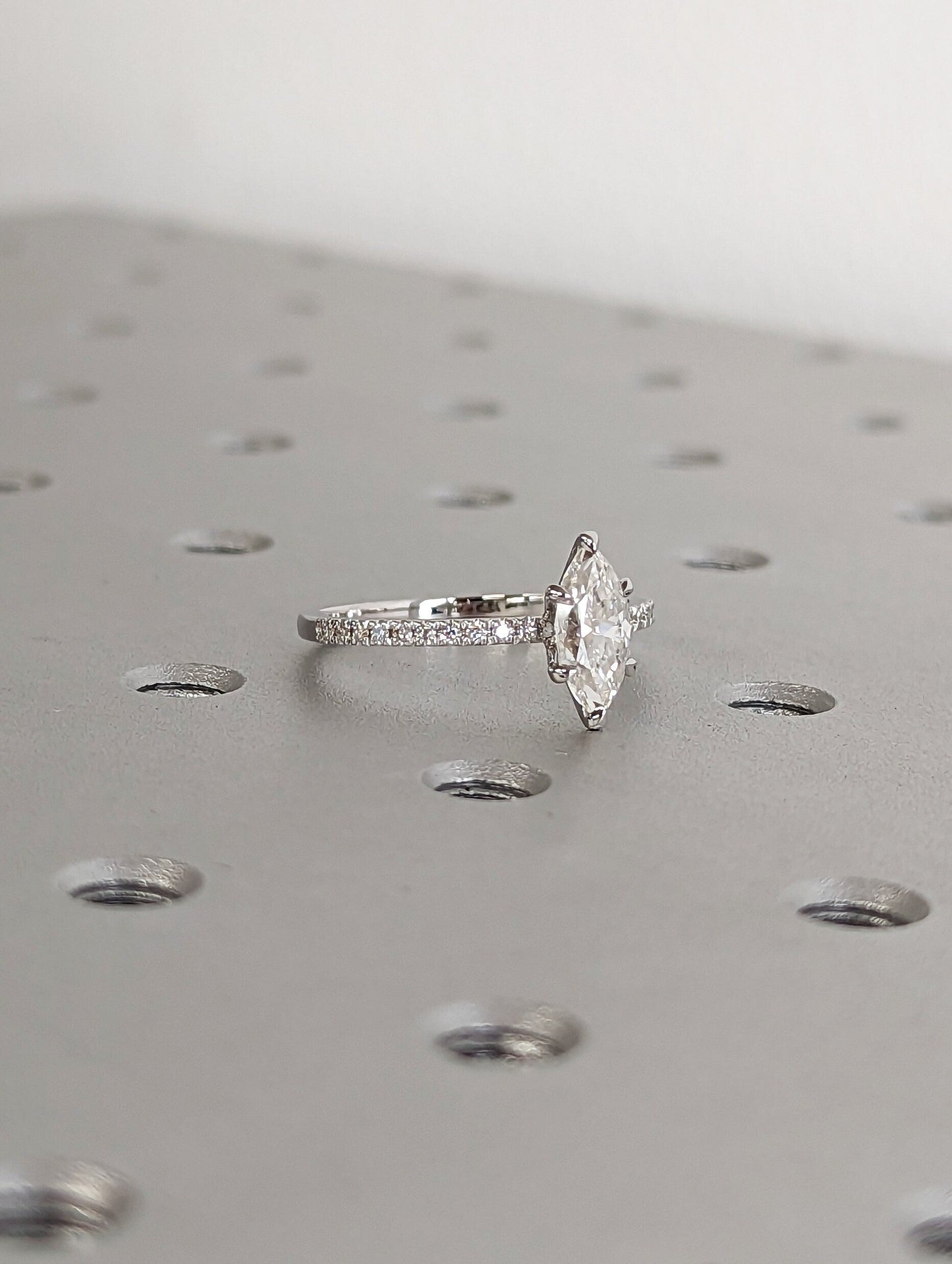 Asscher Three Stones Engagement Ring – 5.75 CT Moissanite Diamond