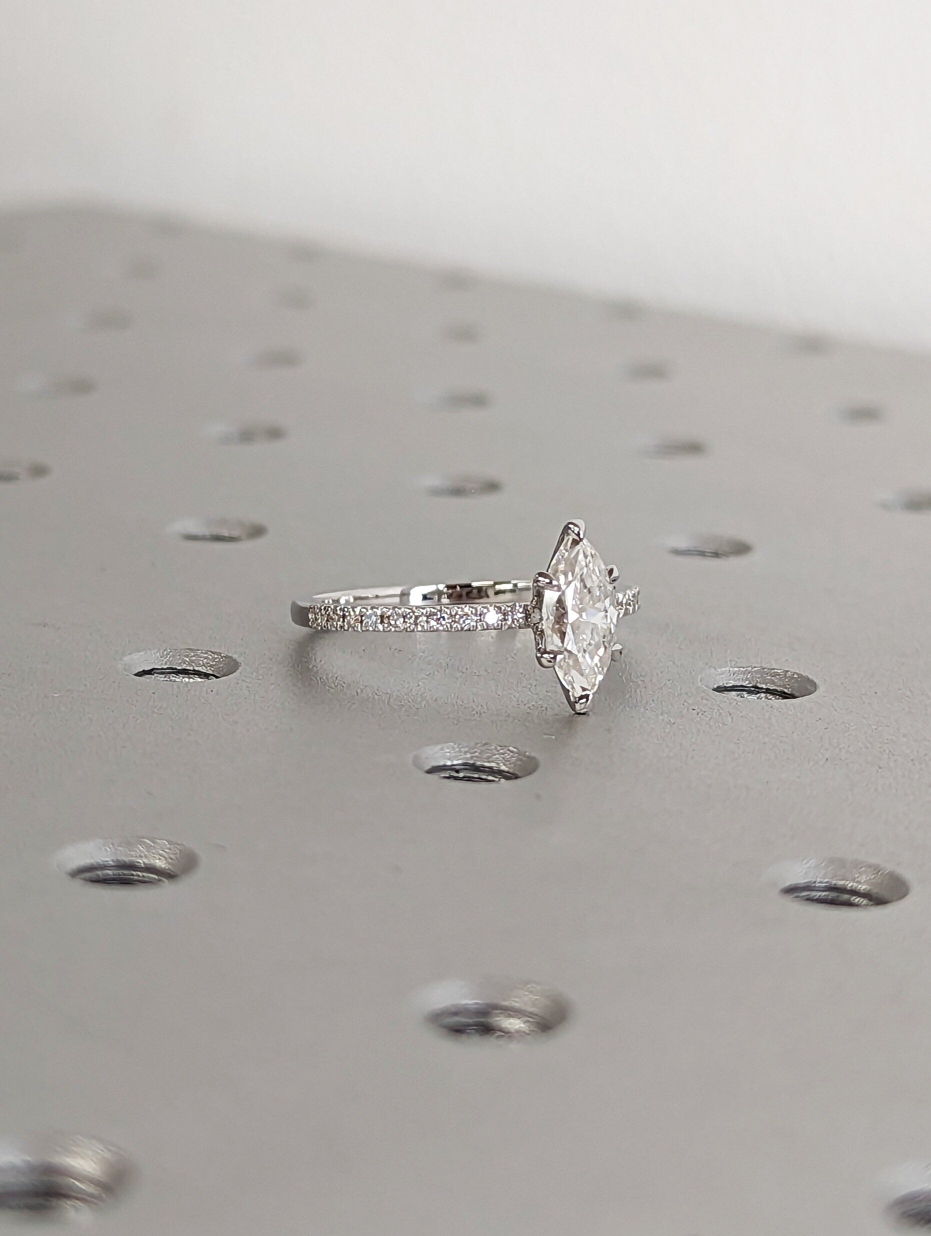 Asscher Three Stones Engagement Ring – 5.75 CT Moissanite Diamond