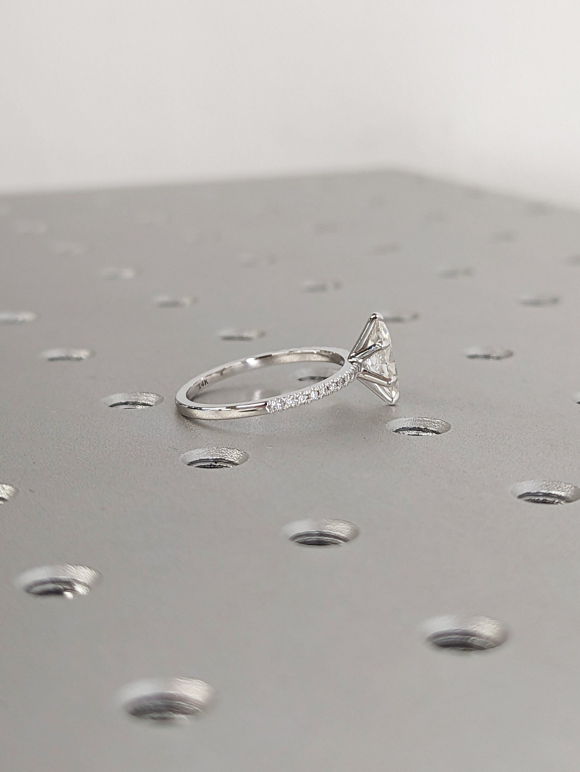 Asscher Three Stones Engagement Ring – 5.75 CT Moissanite Diamond