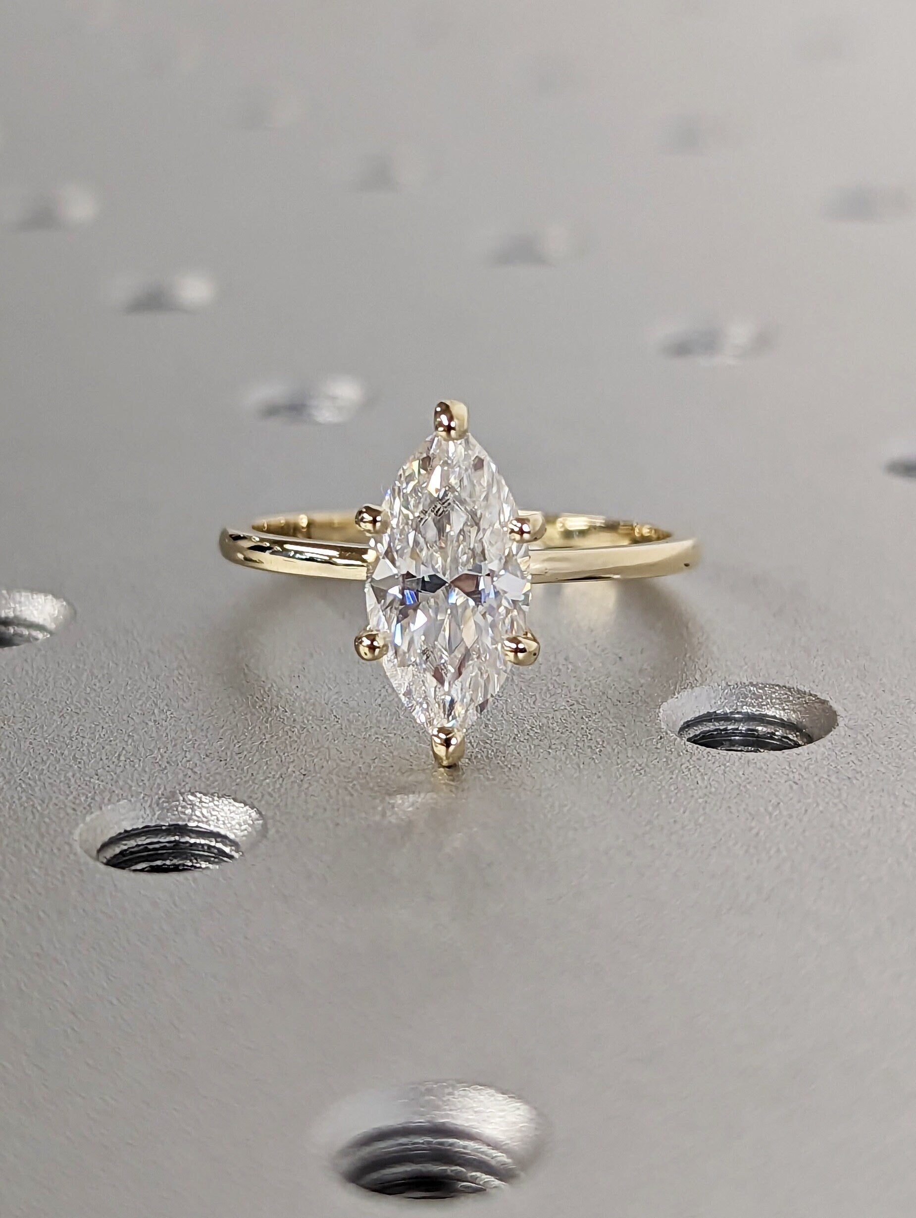 Asscher Three Stones Engagement Ring – 5.75 CT Moissanite Diamond