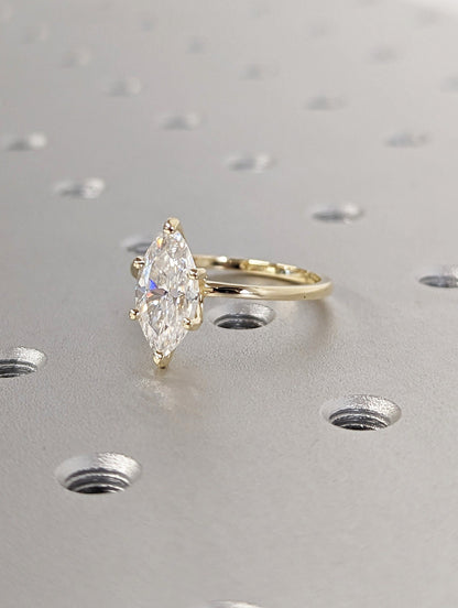 Asscher Three Stones Engagement Ring – 5.75 CT Moissanite Diamond