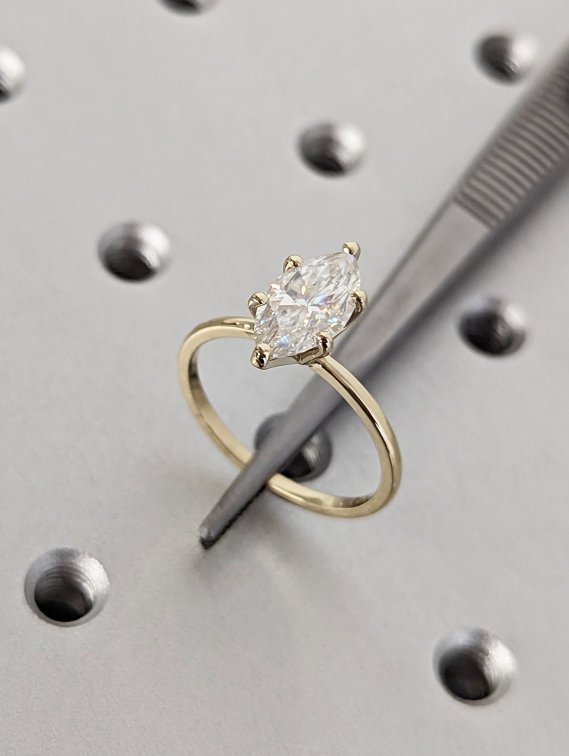 Asscher Three Stones Engagement Ring – 5.75 CT Moissanite Diamond