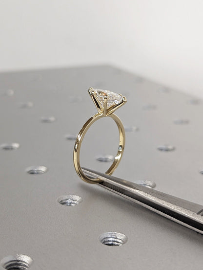 Asscher Three Stones Engagement Ring – 5.75 CT Moissanite Diamond