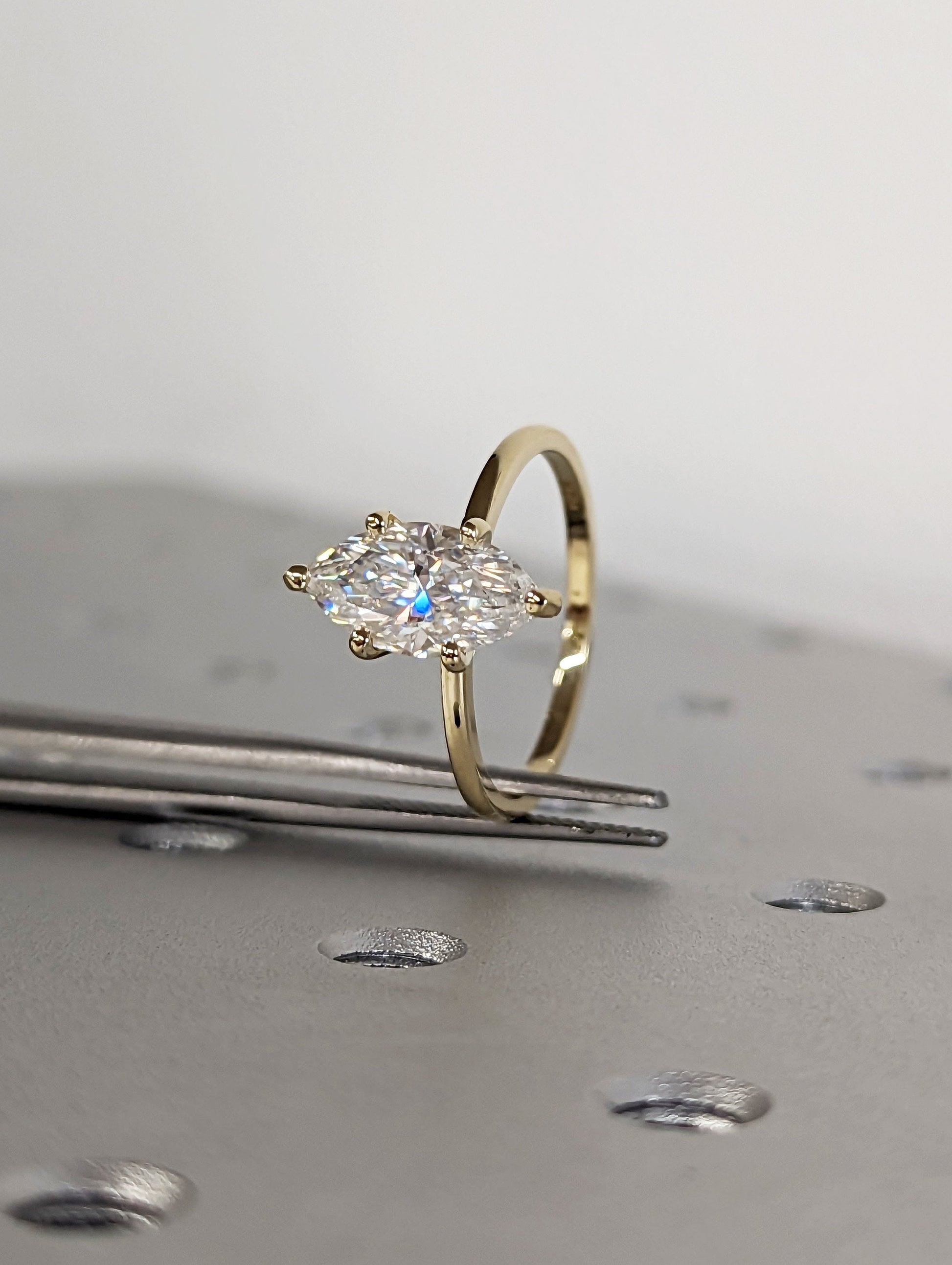 Asscher Three Stones Engagement Ring – 5.75 CT Moissanite Diamond