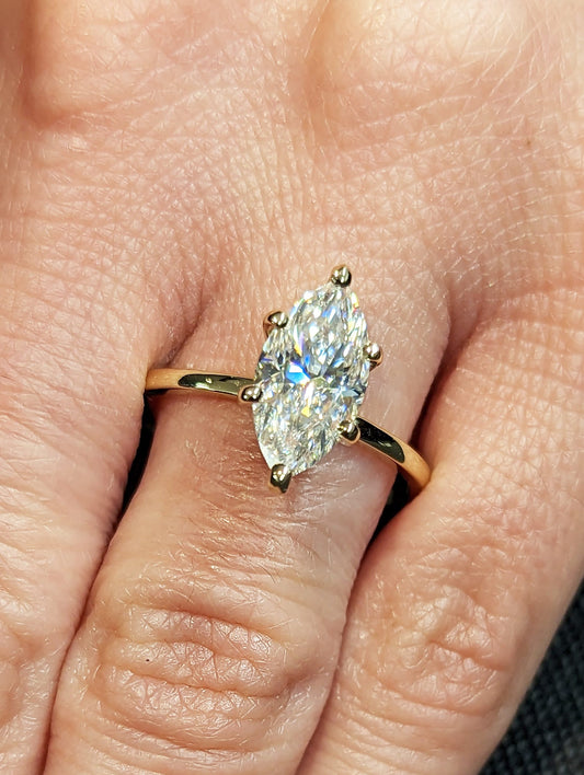 Asscher Three Stones Engagement Ring – 5.75 CT Moissanite Diamond