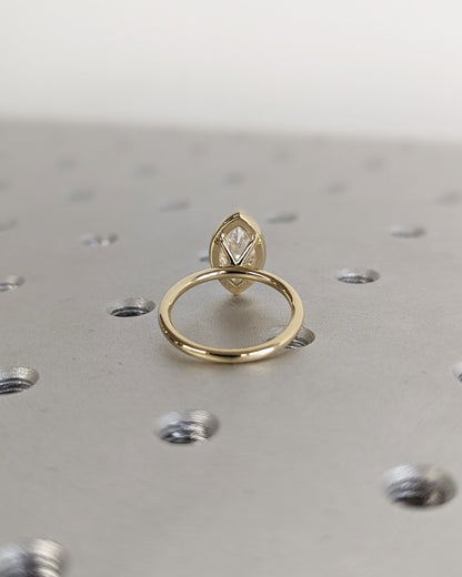 Asscher Three Stones Engagement Ring – 5.75 CT Moissanite Diamond
