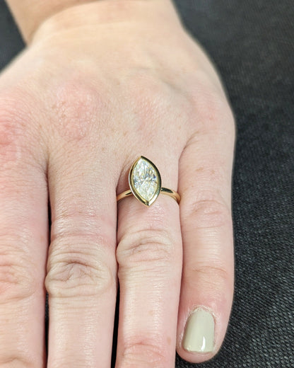 Asscher Three Stones Engagement Ring – 5.75 CT Moissanite Diamond