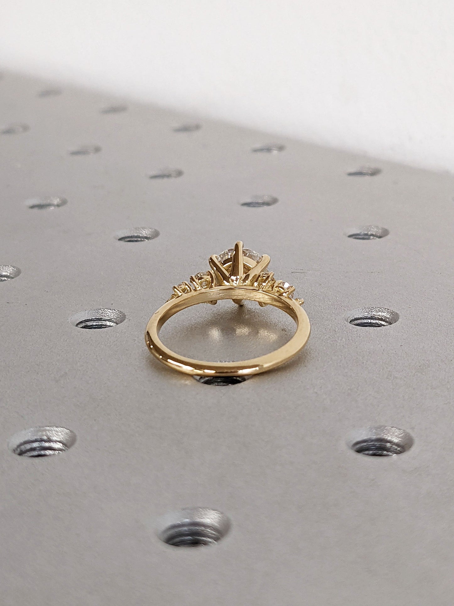 Asscher Three Stones Engagement Ring – 5.75 CT Moissanite Diamond