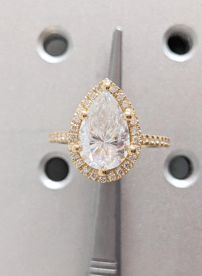 Asscher Three Stones Engagement Ring – 5.75 CT Moissanite Diamond