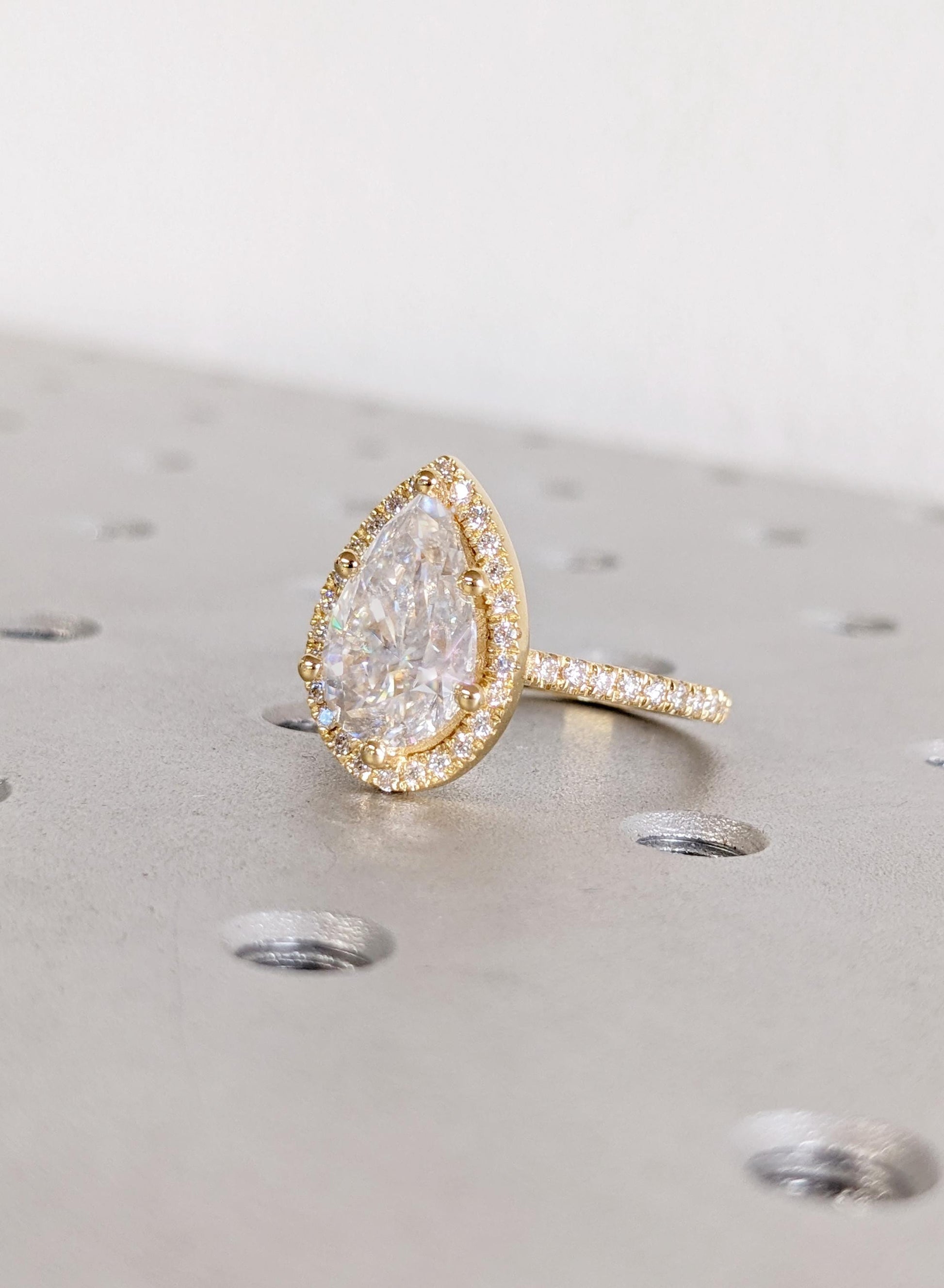 Asscher Three Stones Engagement Ring – 5.75 CT Moissanite Diamond