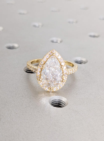 Asscher Three Stones Engagement Ring – 5.75 CT Moissanite Diamond