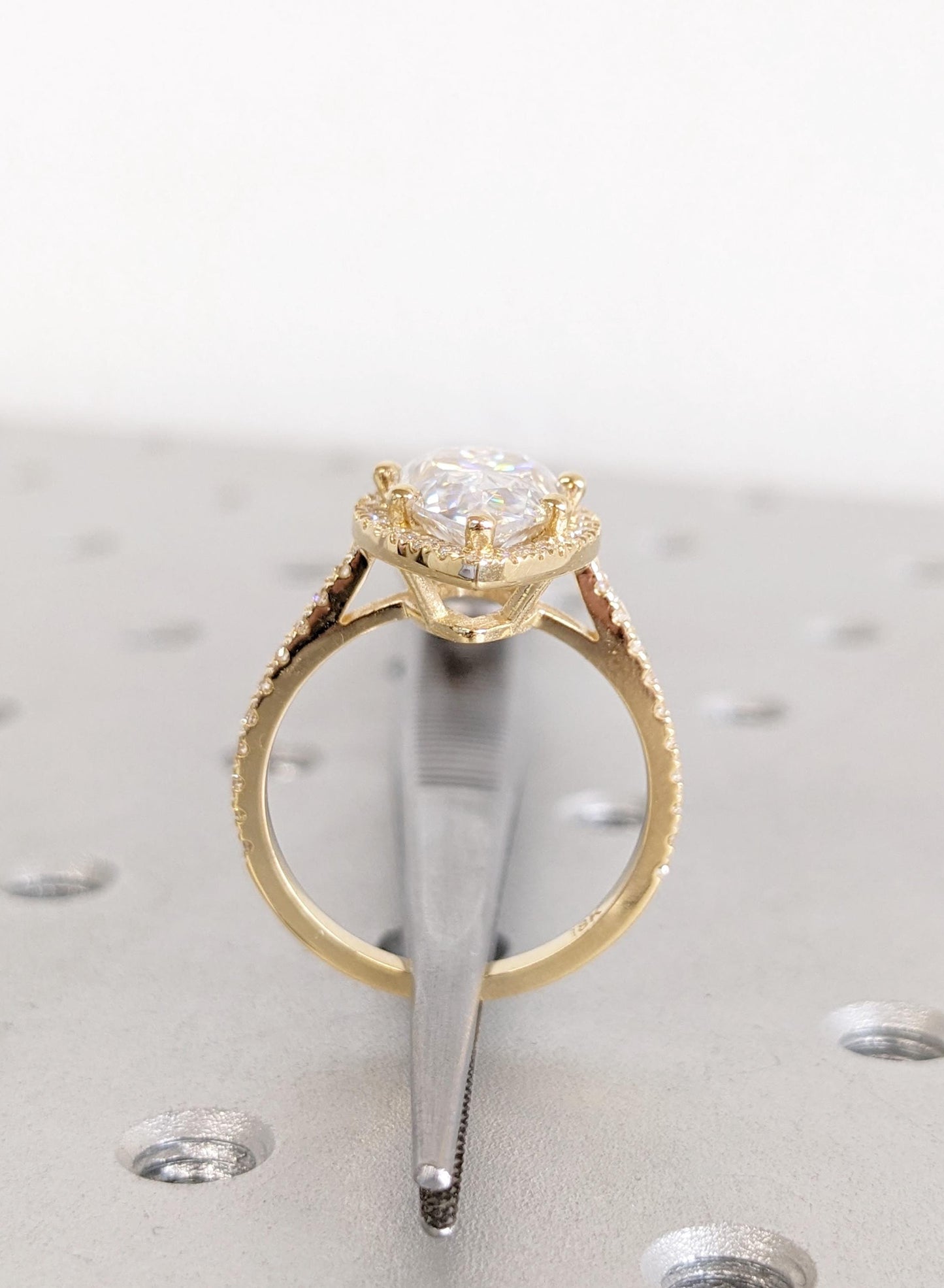 Asscher Three Stones Engagement Ring – 5.75 CT Moissanite Diamond