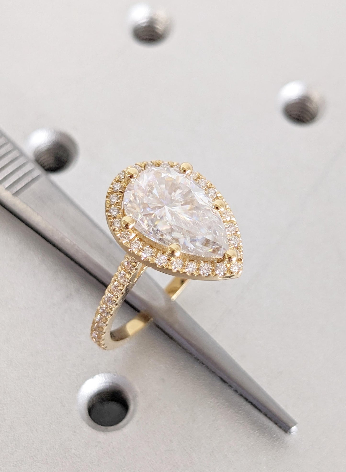 Asscher Three Stones Engagement Ring – 5.75 CT Moissanite Diamond