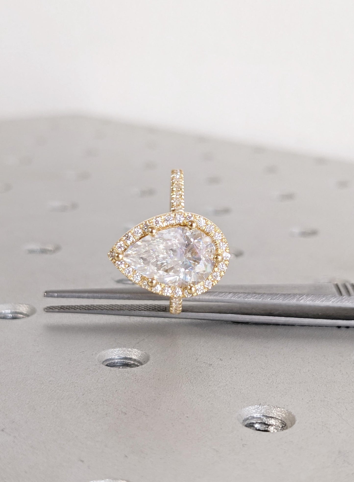 Asscher Three Stones Engagement Ring – 5.75 CT Moissanite Diamond