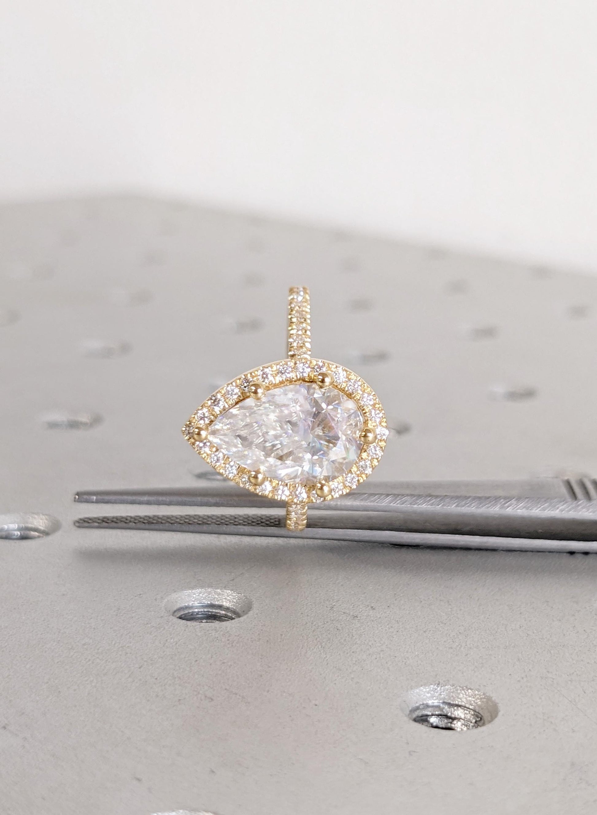 Asscher Three Stones Engagement Ring – 5.75 CT Moissanite Diamond