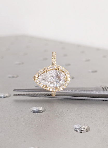Asscher Three Stones Engagement Ring – 5.75 CT Moissanite Diamond