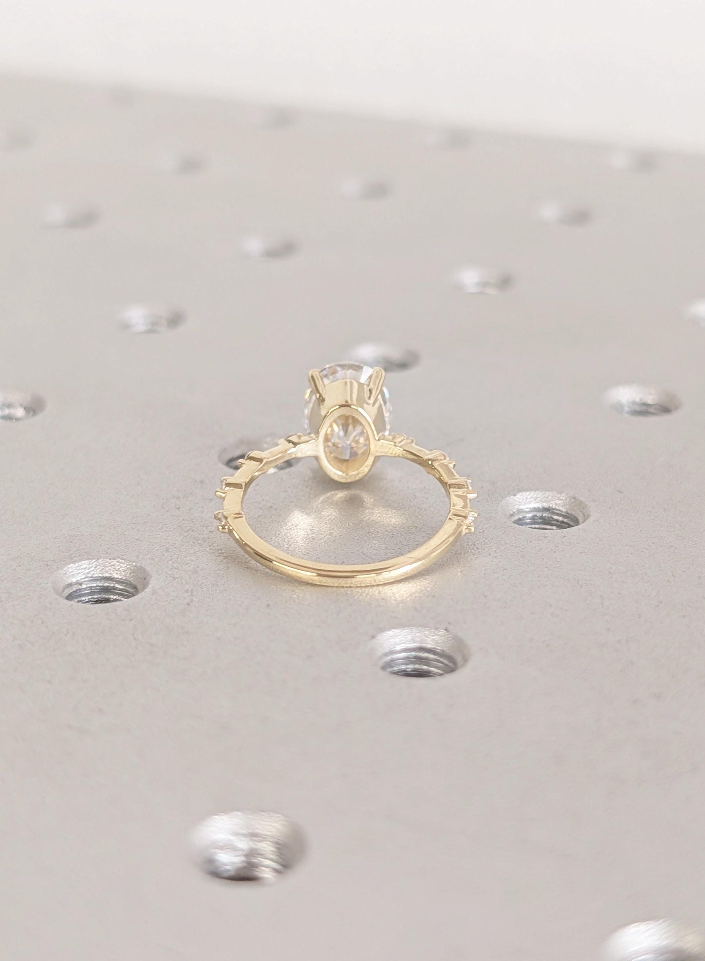 Asscher Three Stones Engagement Ring – 5.75 CT Moissanite Diamond