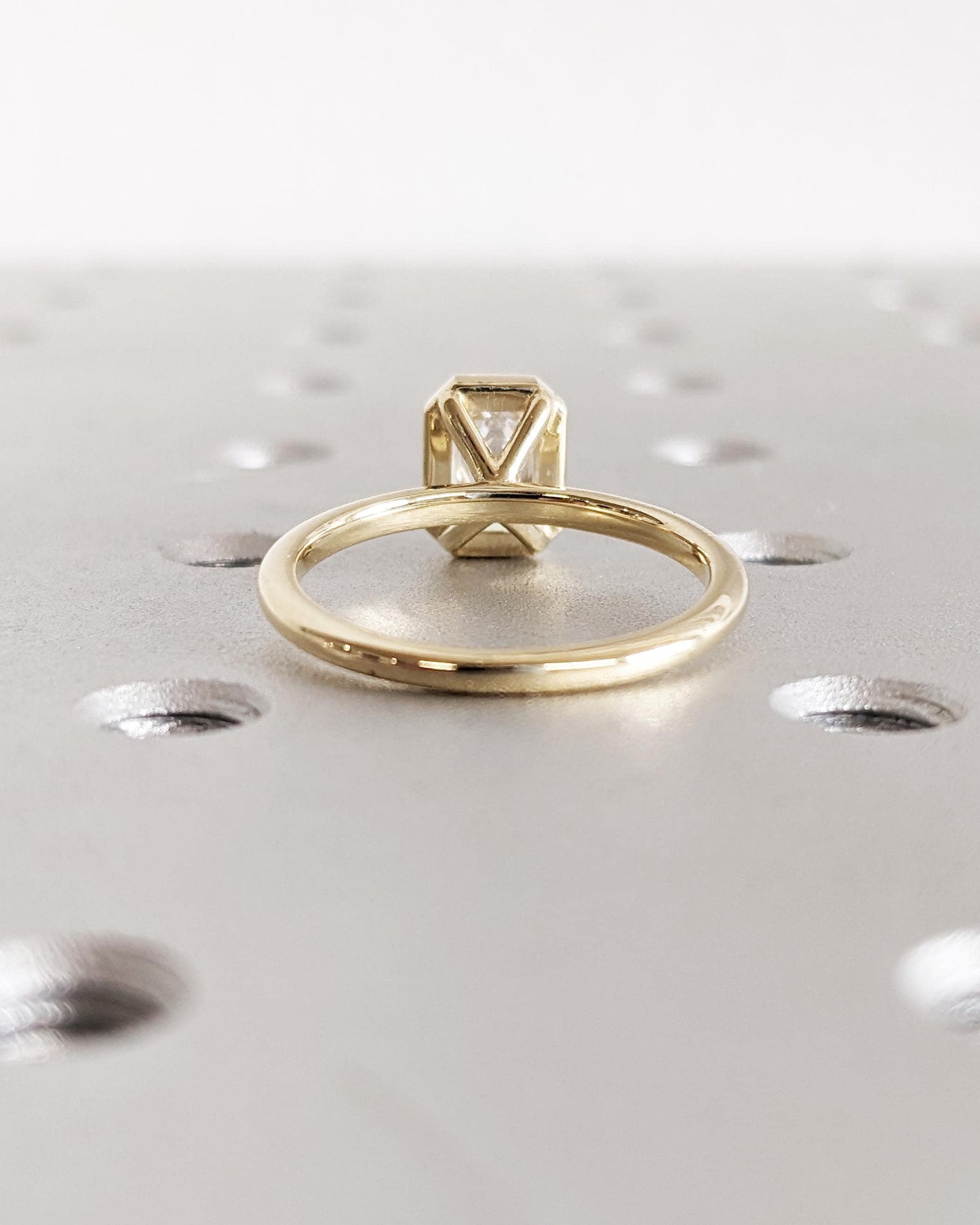 Asscher Three Stones Engagement Ring – 5.75 CT Moissanite Diamond