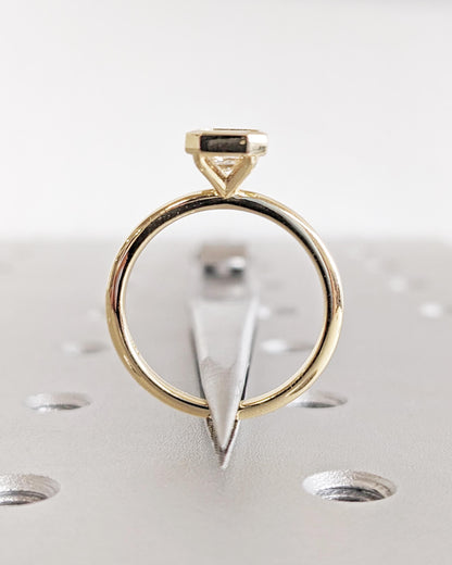 Asscher Three Stones Engagement Ring – 5.75 CT Moissanite Diamond