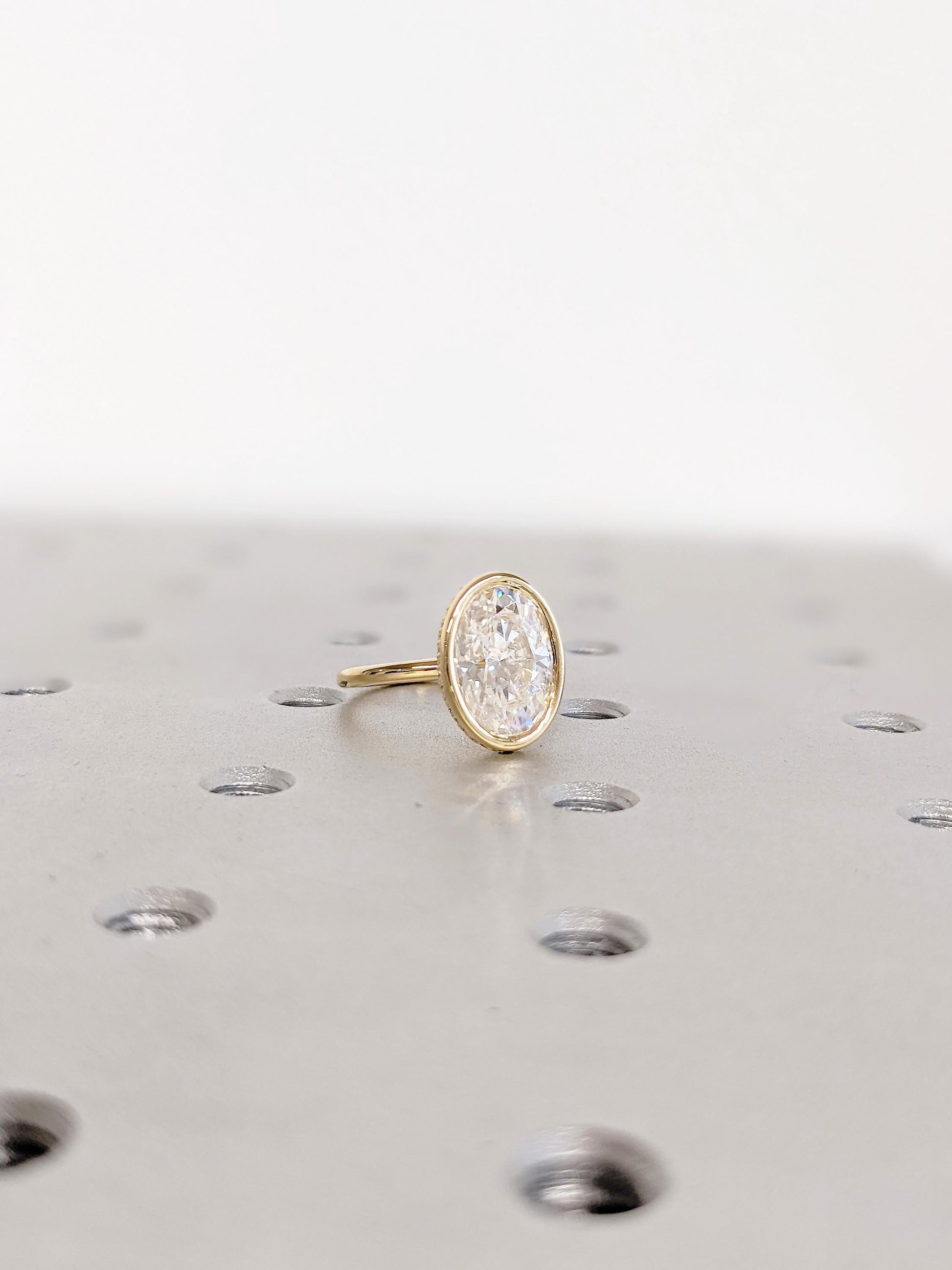 Asscher Three Stones Engagement Ring – 5.75 CT Moissanite Diamond