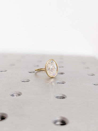 Asscher Three Stones Engagement Ring – 5.75 CT Moissanite Diamond
