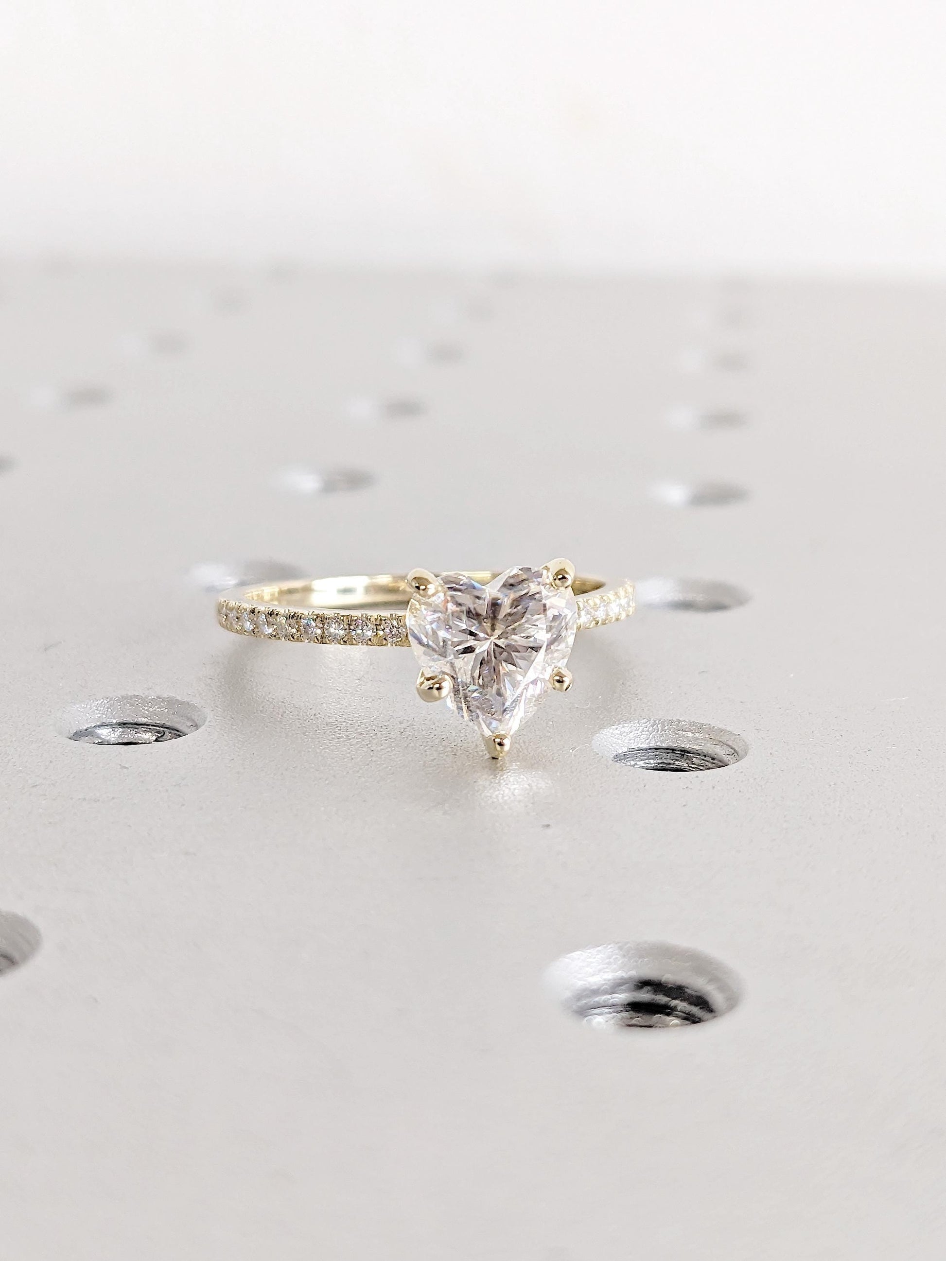Asscher Three Stones Engagement Ring – 5.75 CT Moissanite Diamond