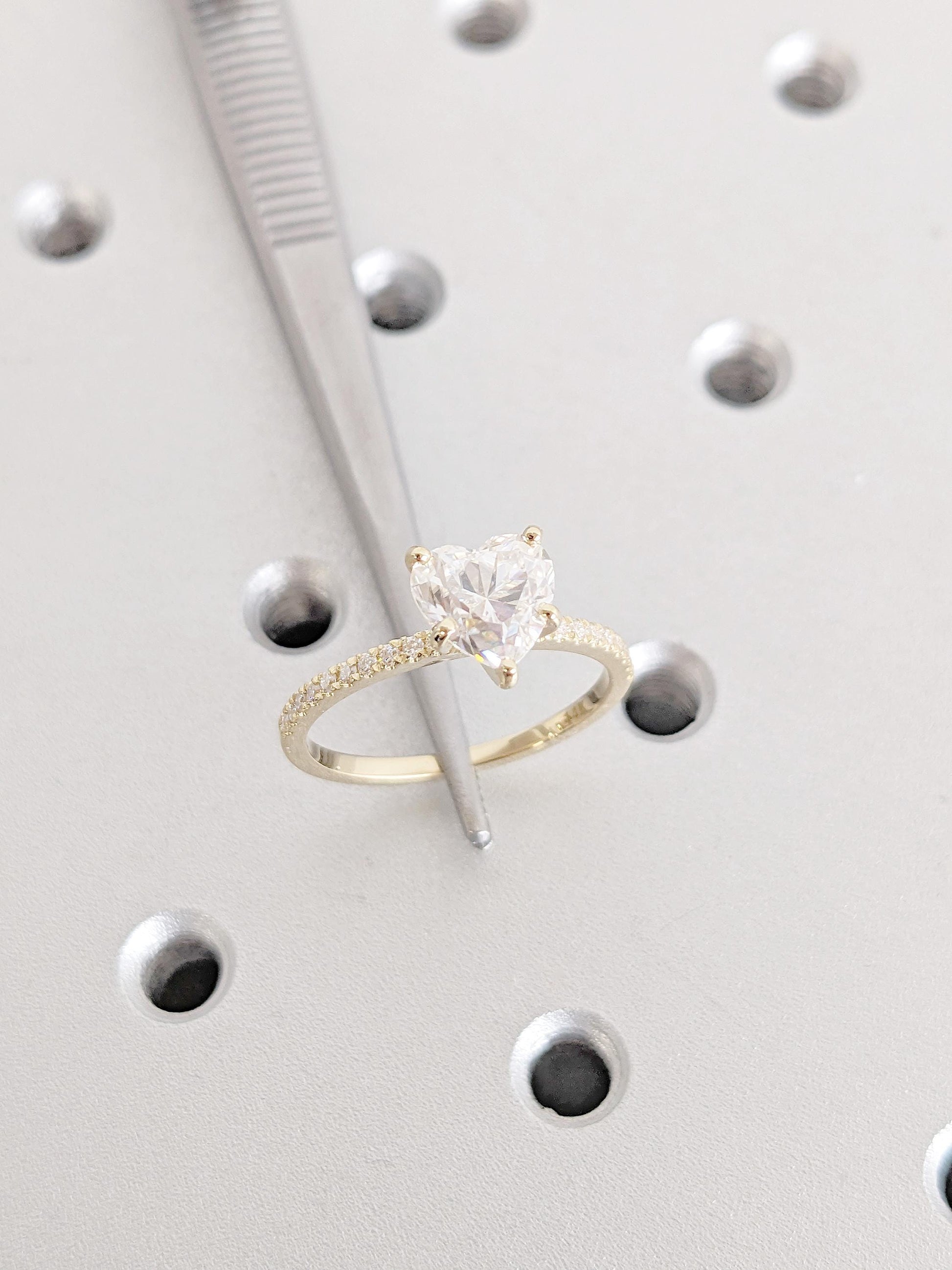 Asscher Three Stones Engagement Ring – 5.75 CT Moissanite Diamond