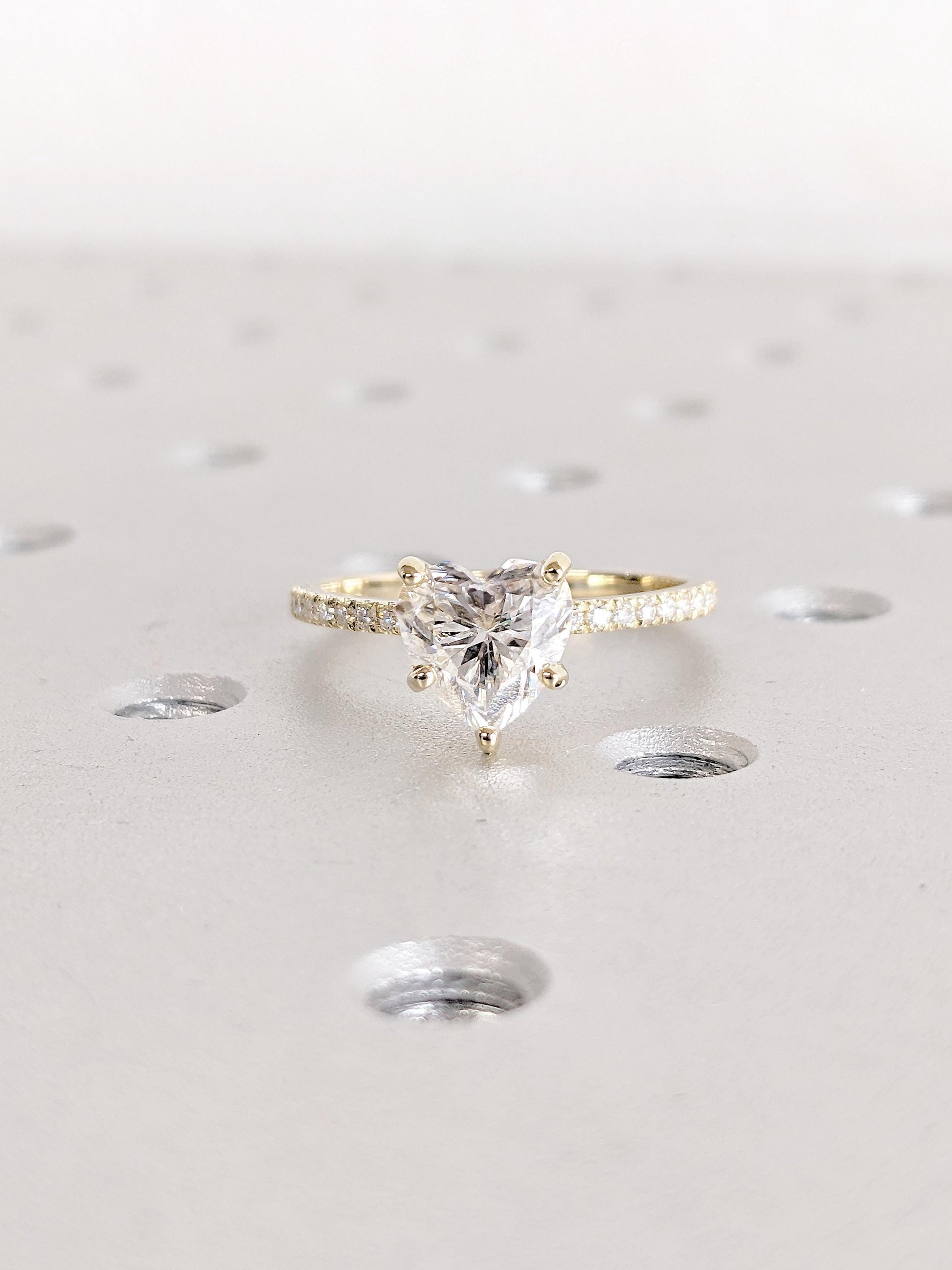 Asscher Three Stones Engagement Ring – 5.75 CT Moissanite Diamond