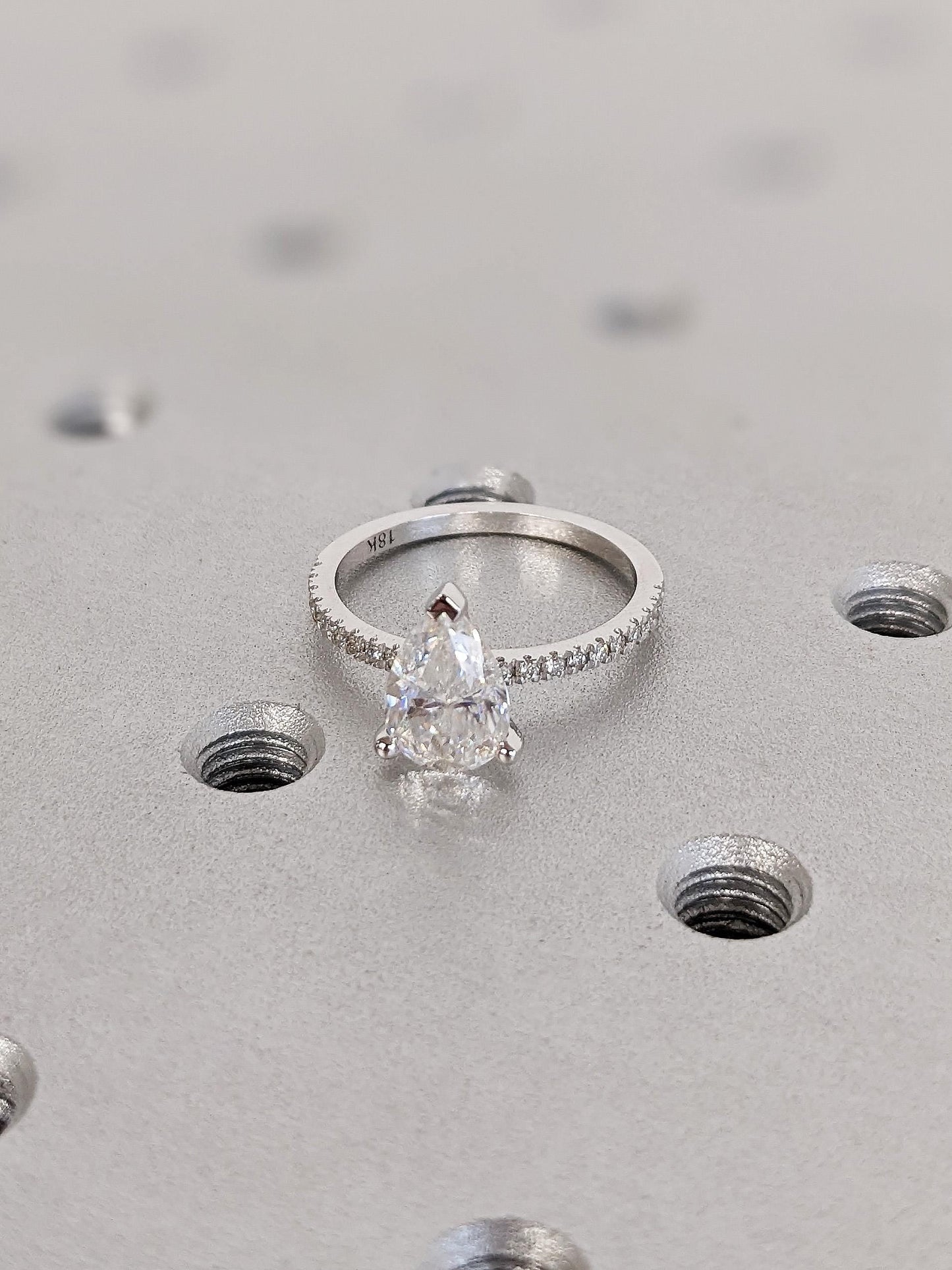 Asscher Three Stones Engagement Ring – 5.75 CT Moissanite Diamond
