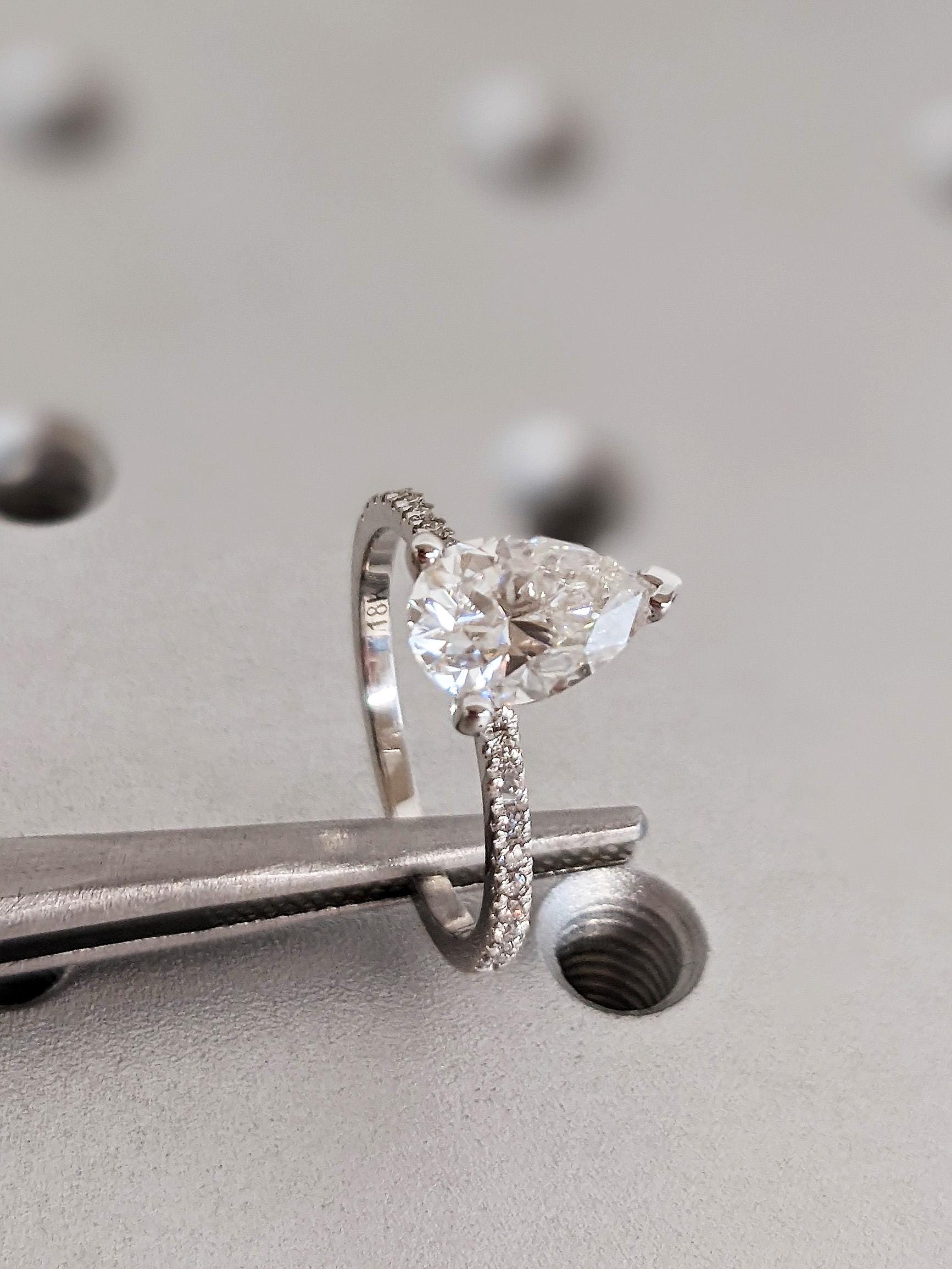 Asscher Three Stones Engagement Ring – 5.75 CT Moissanite Diamond