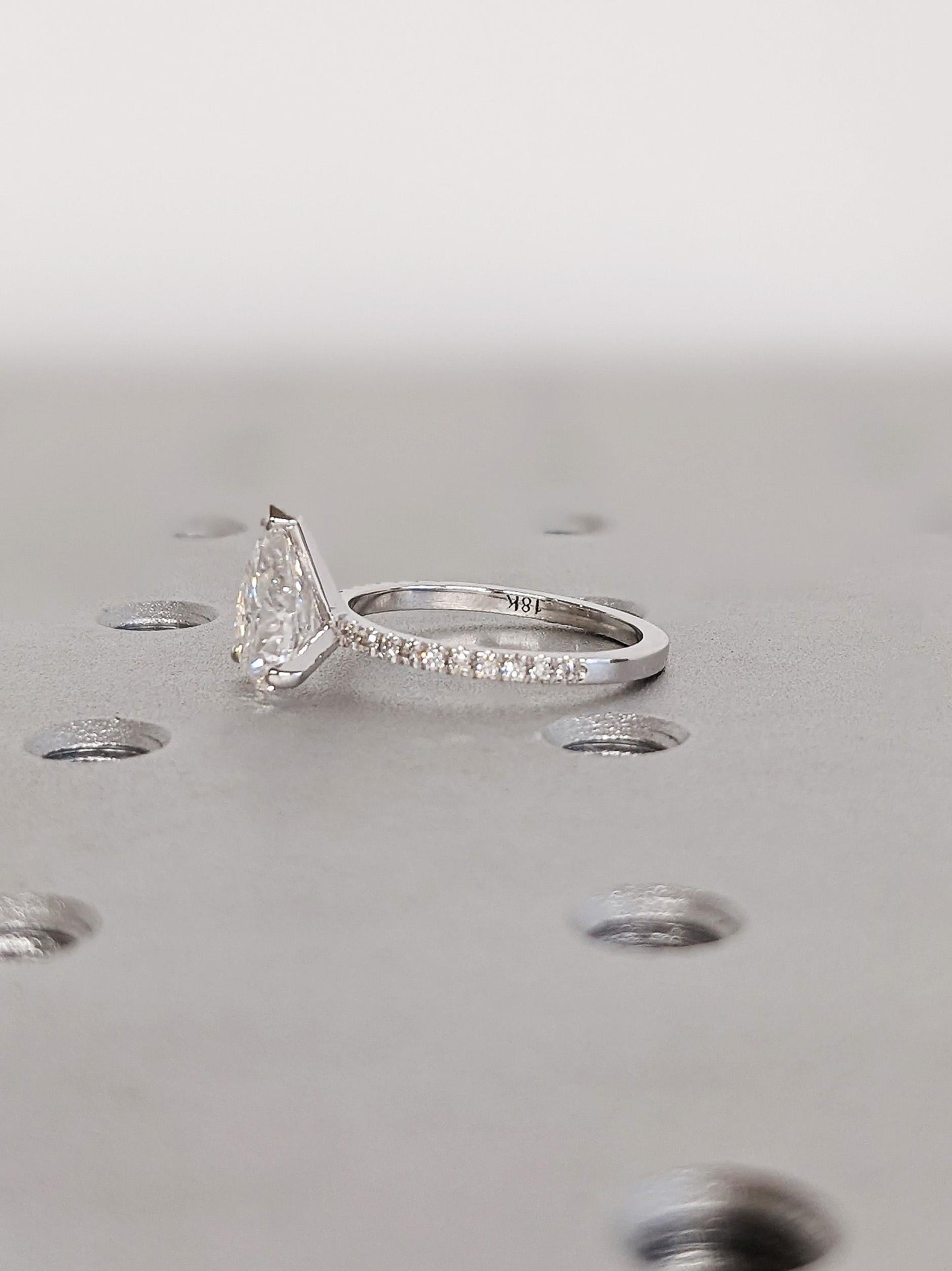 Asscher Three Stones Engagement Ring – 5.75 CT Moissanite Diamond