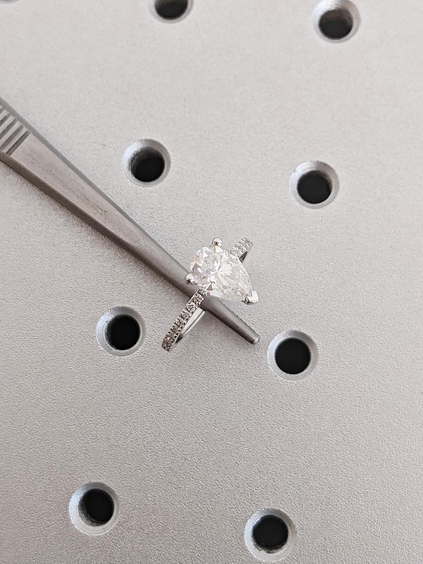 Asscher Three Stones Engagement Ring – 5.75 CT Moissanite Diamond