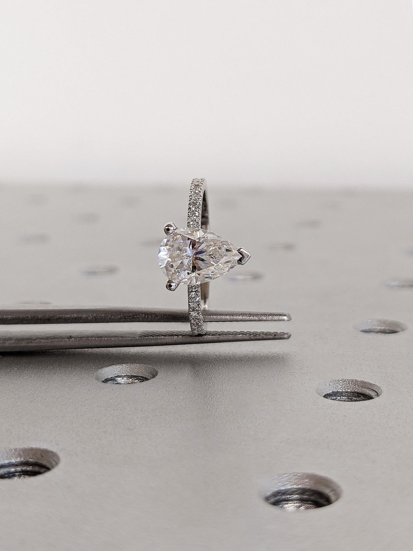 Asscher Three Stones Engagement Ring – 5.75 CT Moissanite Diamond