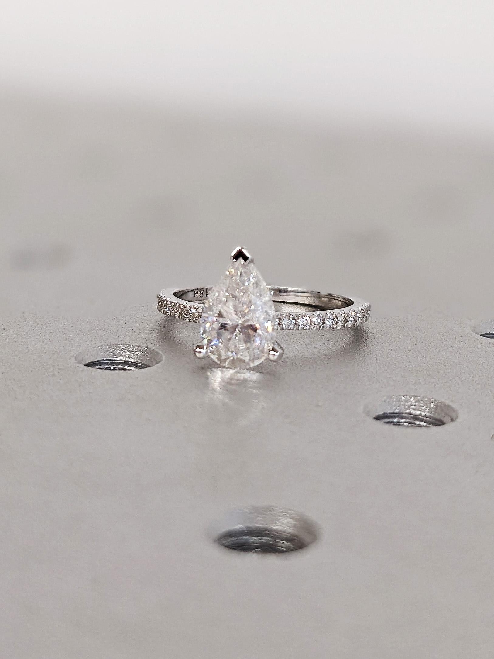 Asscher Three Stones Engagement Ring – 5.75 CT Moissanite Diamond