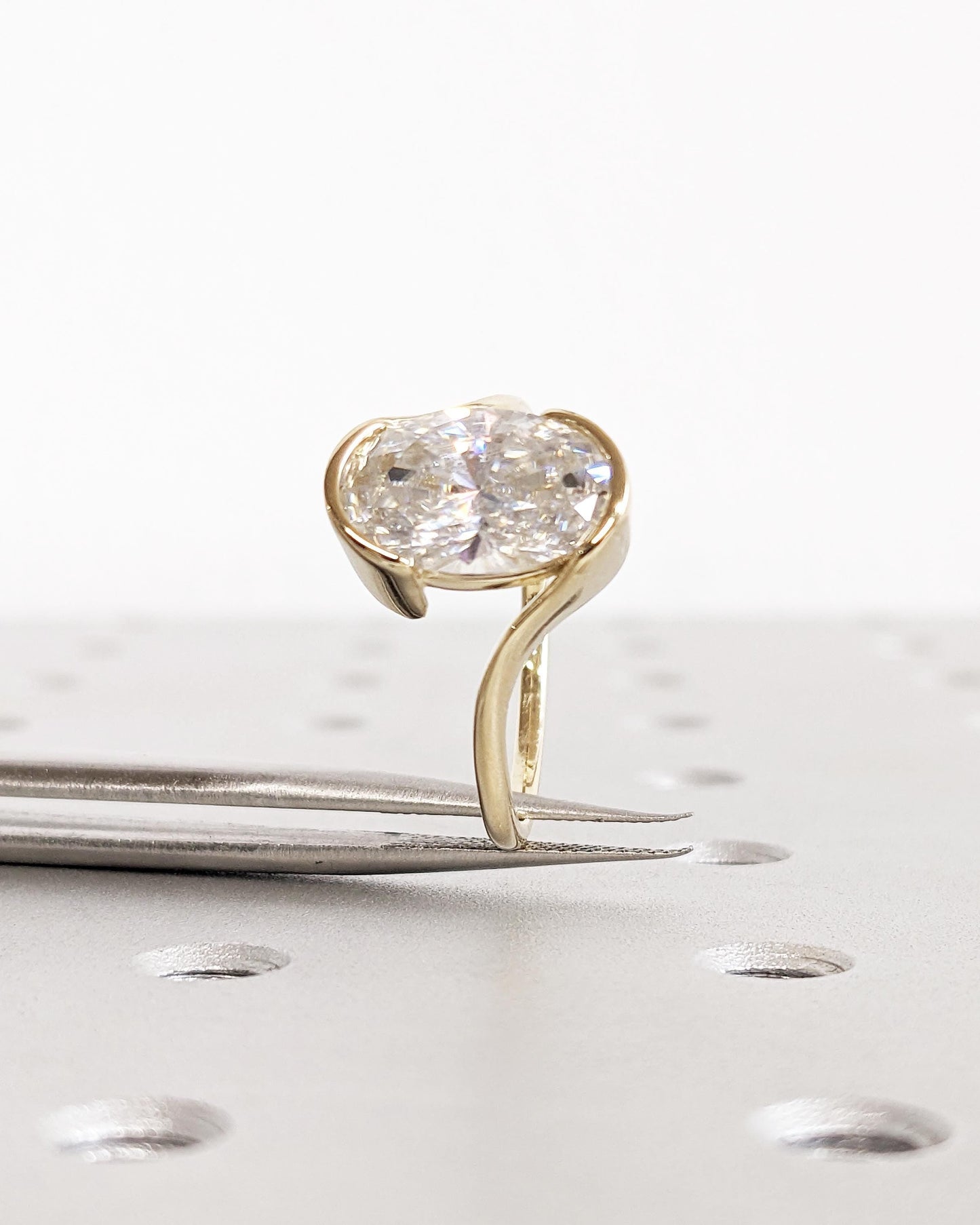 Asscher Three Stones Engagement Ring – 5.75 CT Moissanite Diamond