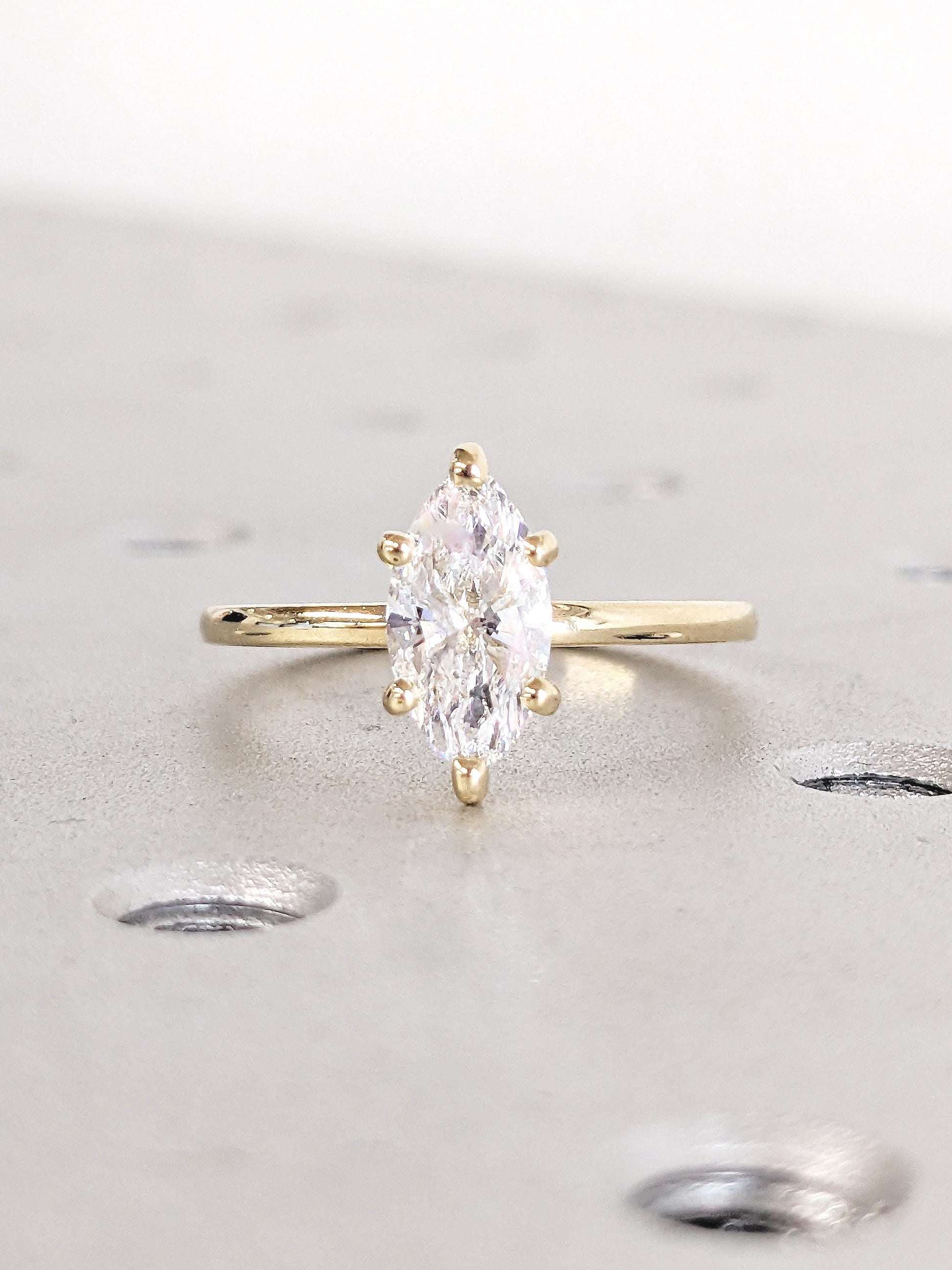 Asscher Three Stones Engagement Ring – 5.75 CT Moissanite Diamond