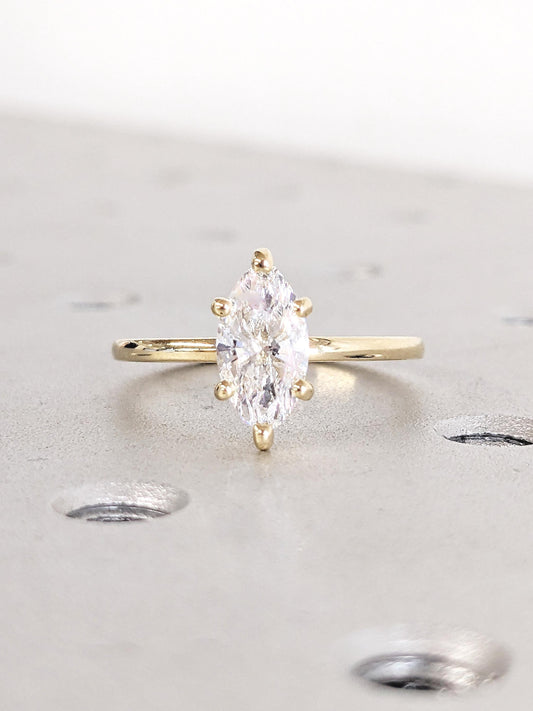 Asscher Three Stones Engagement Ring – 5.75 CT Moissanite Diamond