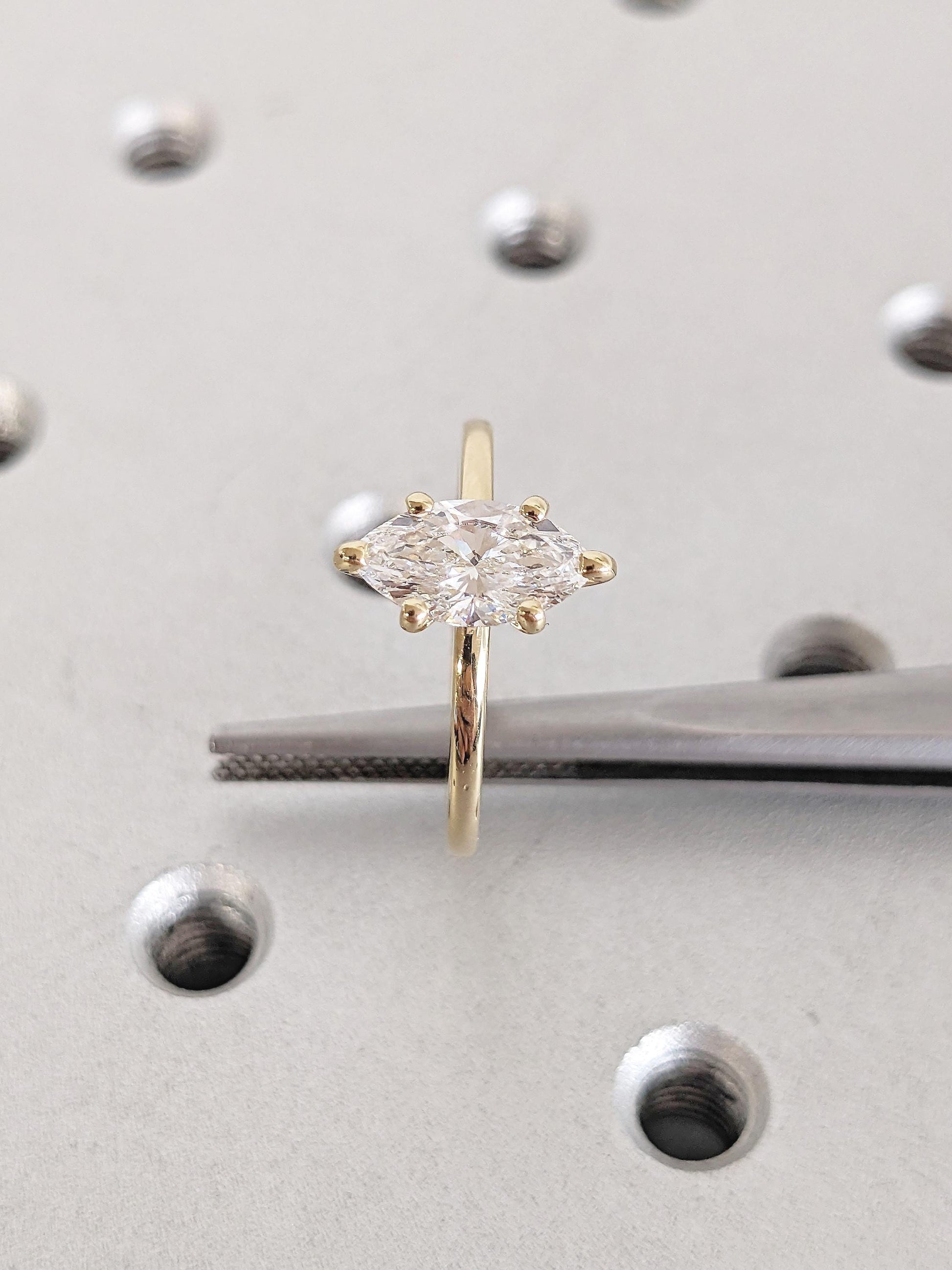 Asscher Three Stones Engagement Ring – 5.75 CT Moissanite Diamond