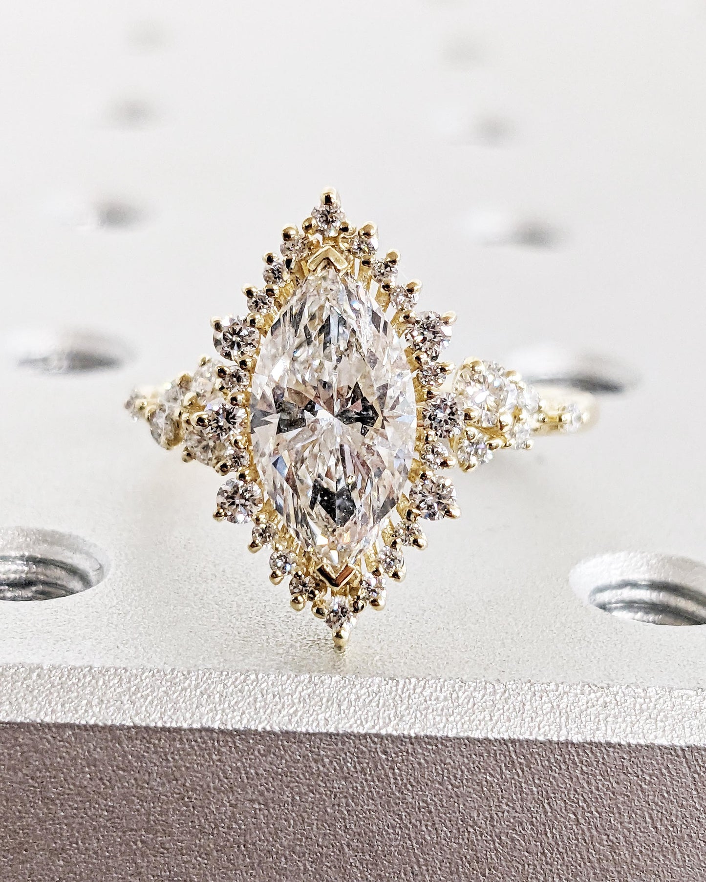 Asscher Three Stones Engagement Ring – 5.75 CT Moissanite Diamond