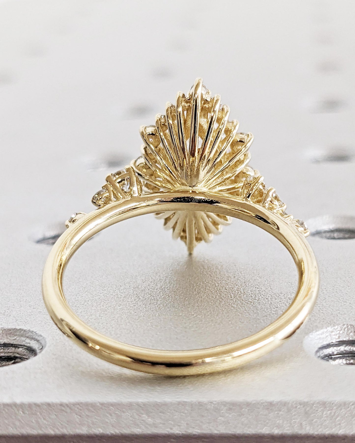 Asscher Three Stones Engagement Ring – 5.75 CT Moissanite Diamond