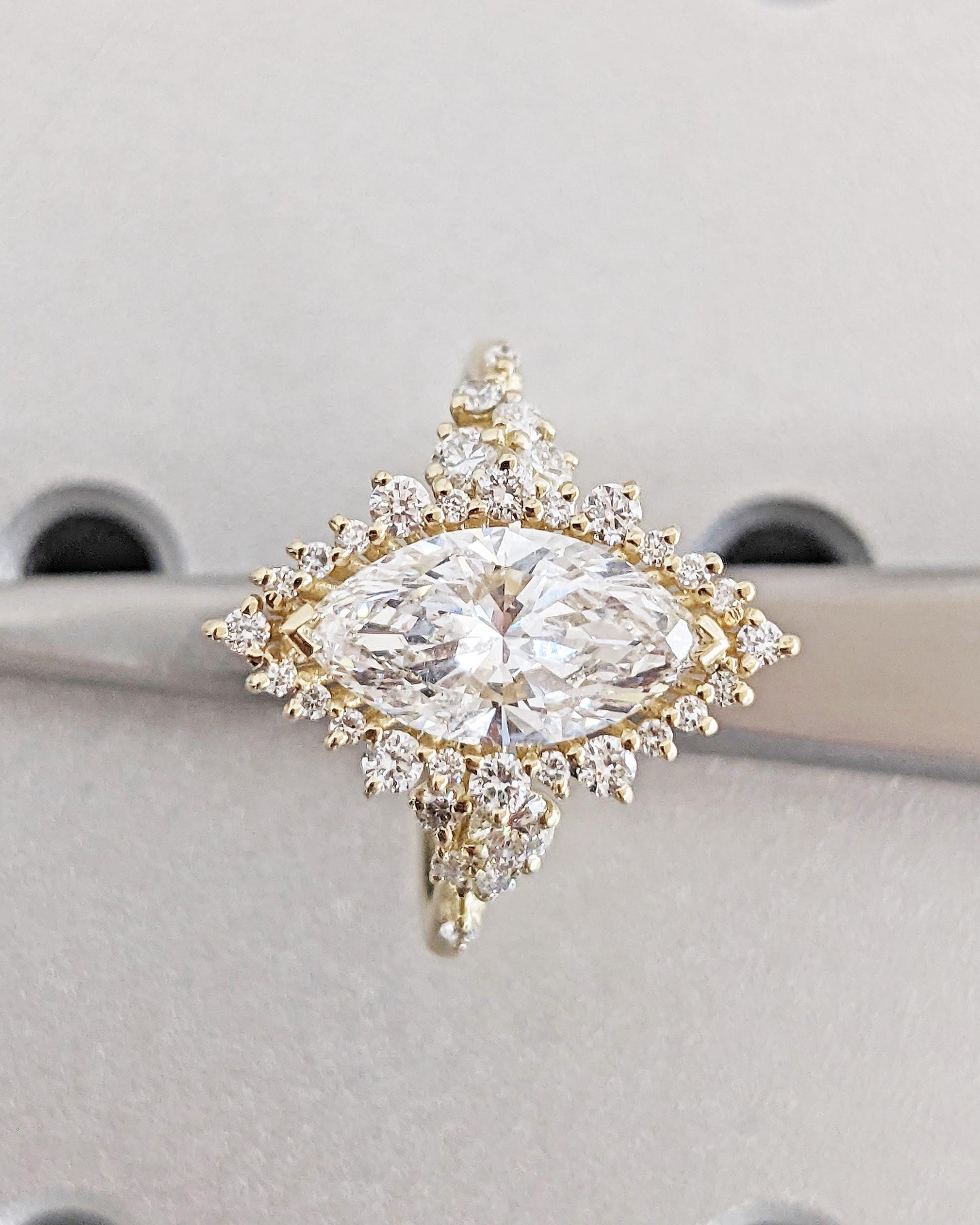 Asscher Three Stones Engagement Ring – 5.75 CT Moissanite Diamond
