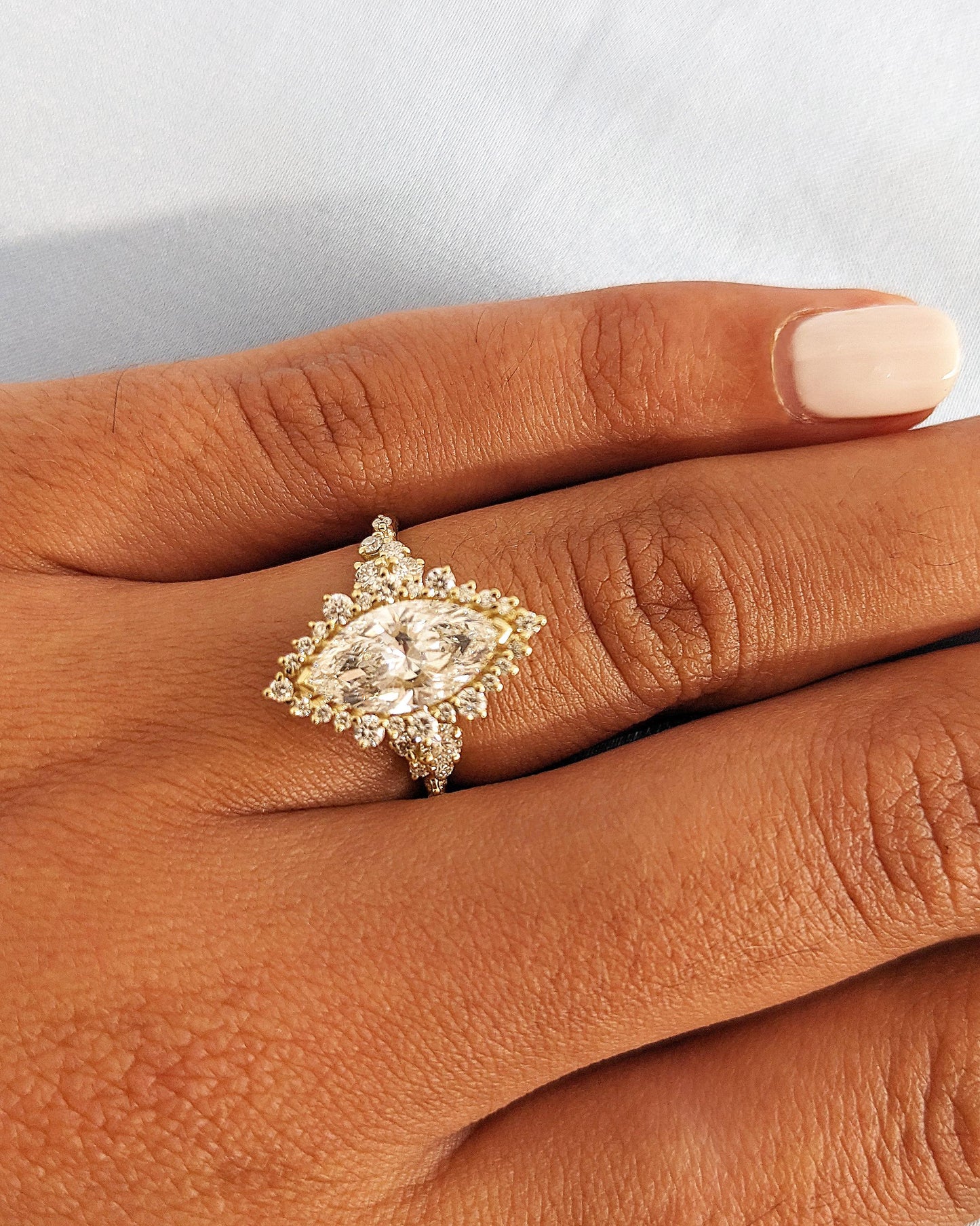 Asscher Three Stones Engagement Ring – 5.75 CT Moissanite Diamond