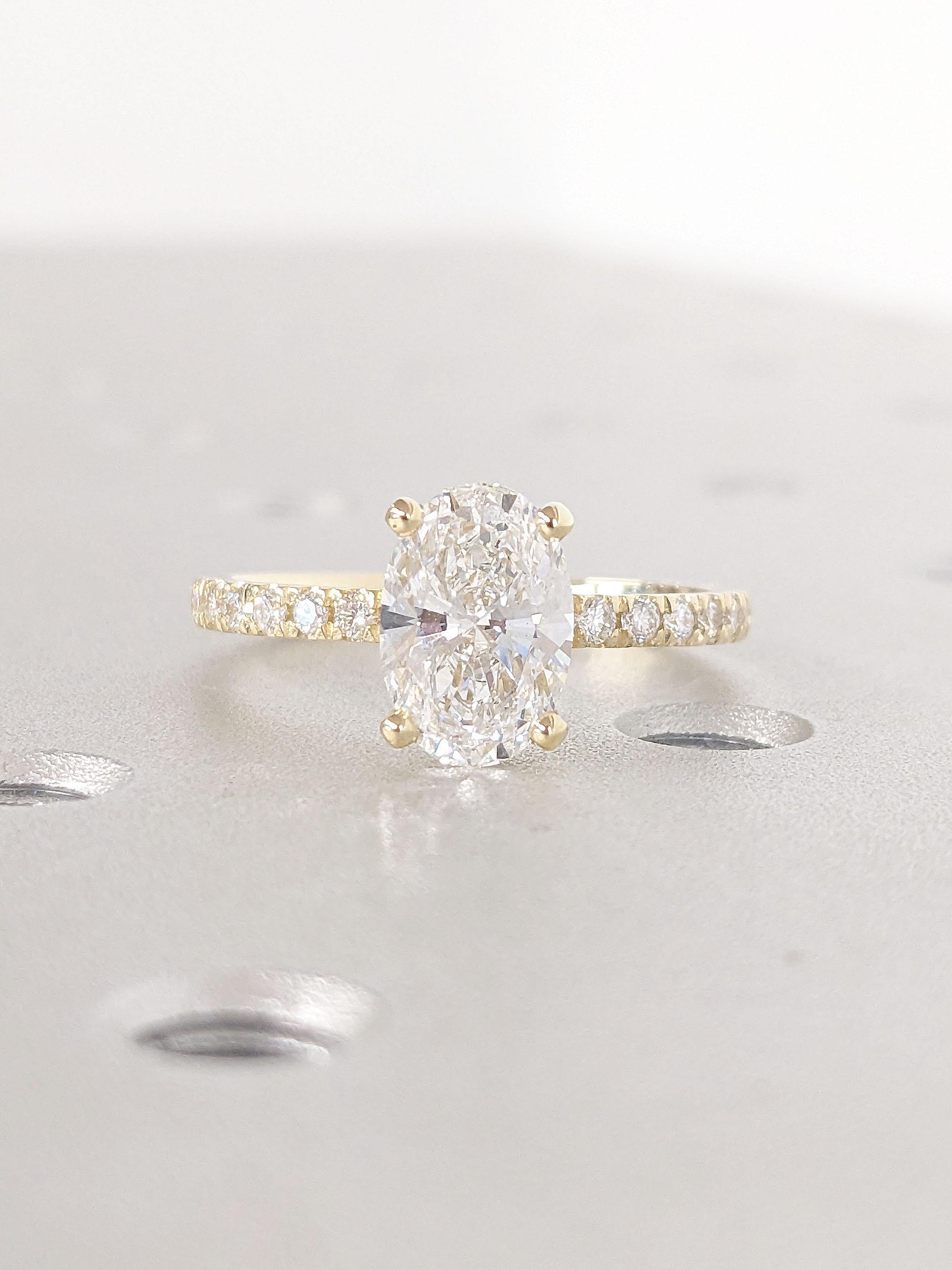 Asscher Three Stones Engagement Ring – 5.75 CT Moissanite Diamond