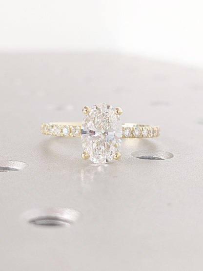 Asscher Three Stones Engagement Ring – 5.75 CT Moissanite Diamond